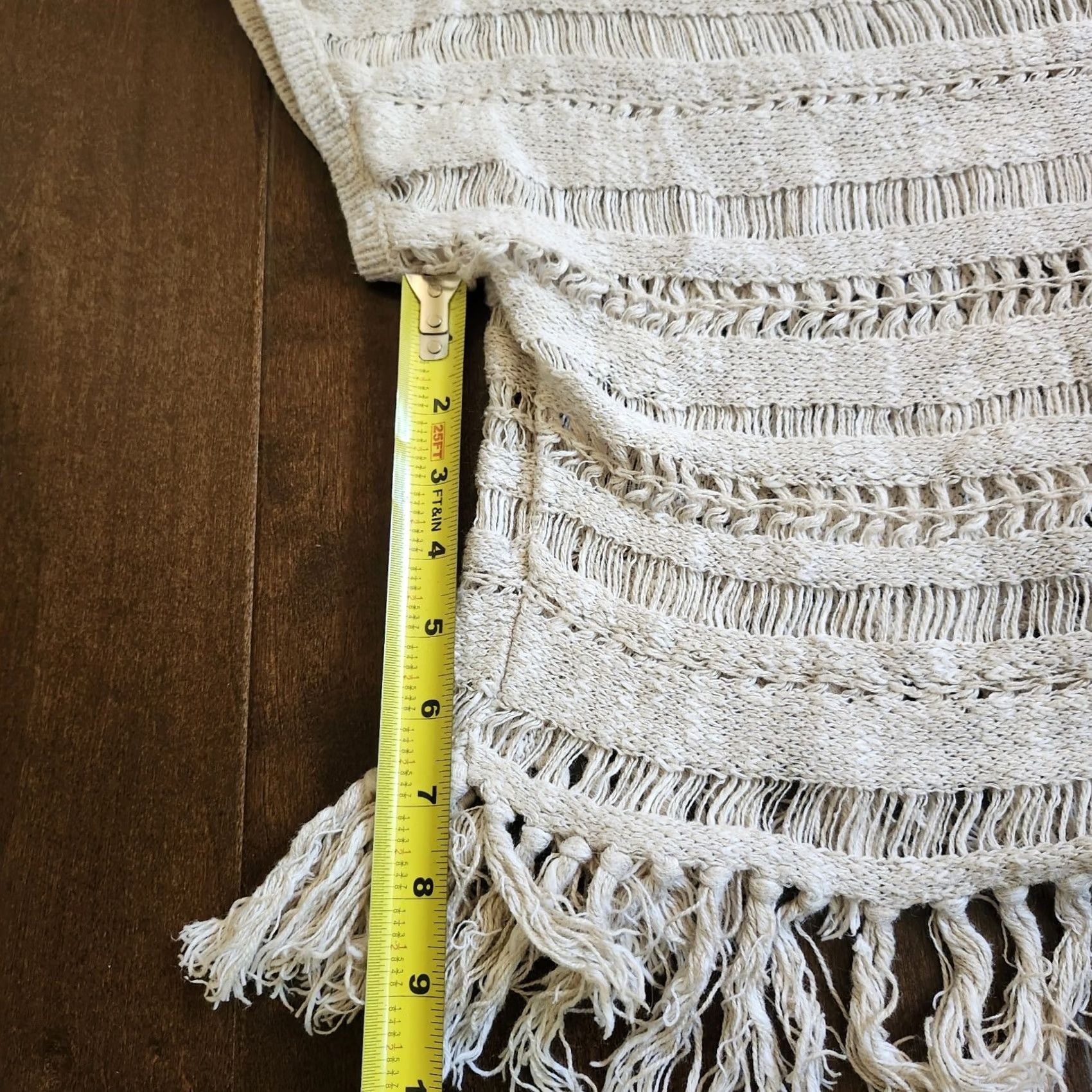 American Eagle Outfitters American Eagle Outfitters Top Womens XL Beige Women Junior Crochet With Fringe Size Size XL / US 12-14 / IT 48-50 - 7 Thumbnail