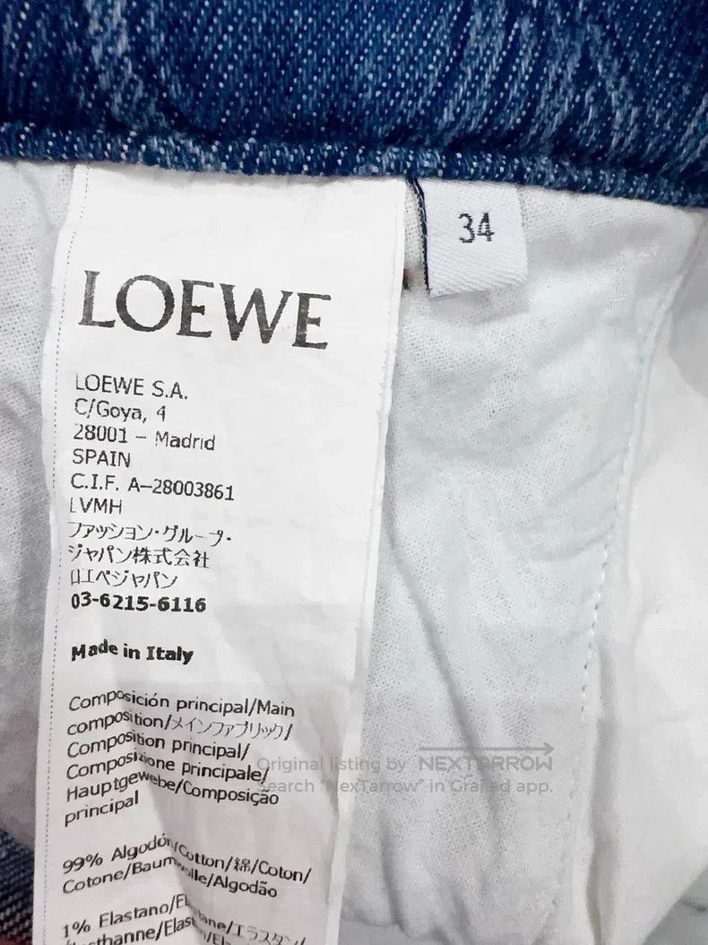 Loewe Loewe Logo Denim Skirt Size 42" / US 20 - 6 Thumbnail