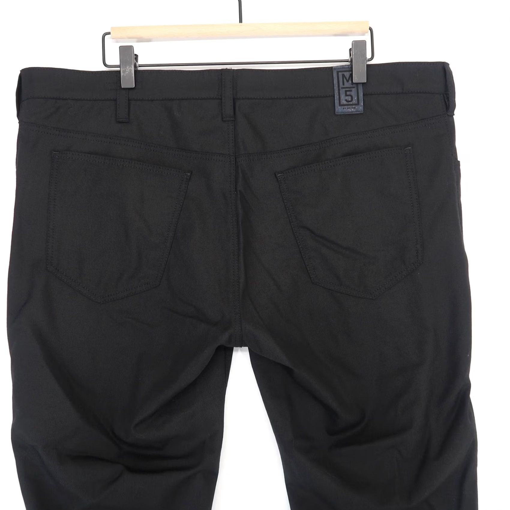 Vintage Meyer Slim Pants Mens Black Wool Blend Stretch Chino Five Pocket 40x32 Size US 40 / EU 56 - 3 Thumbnail