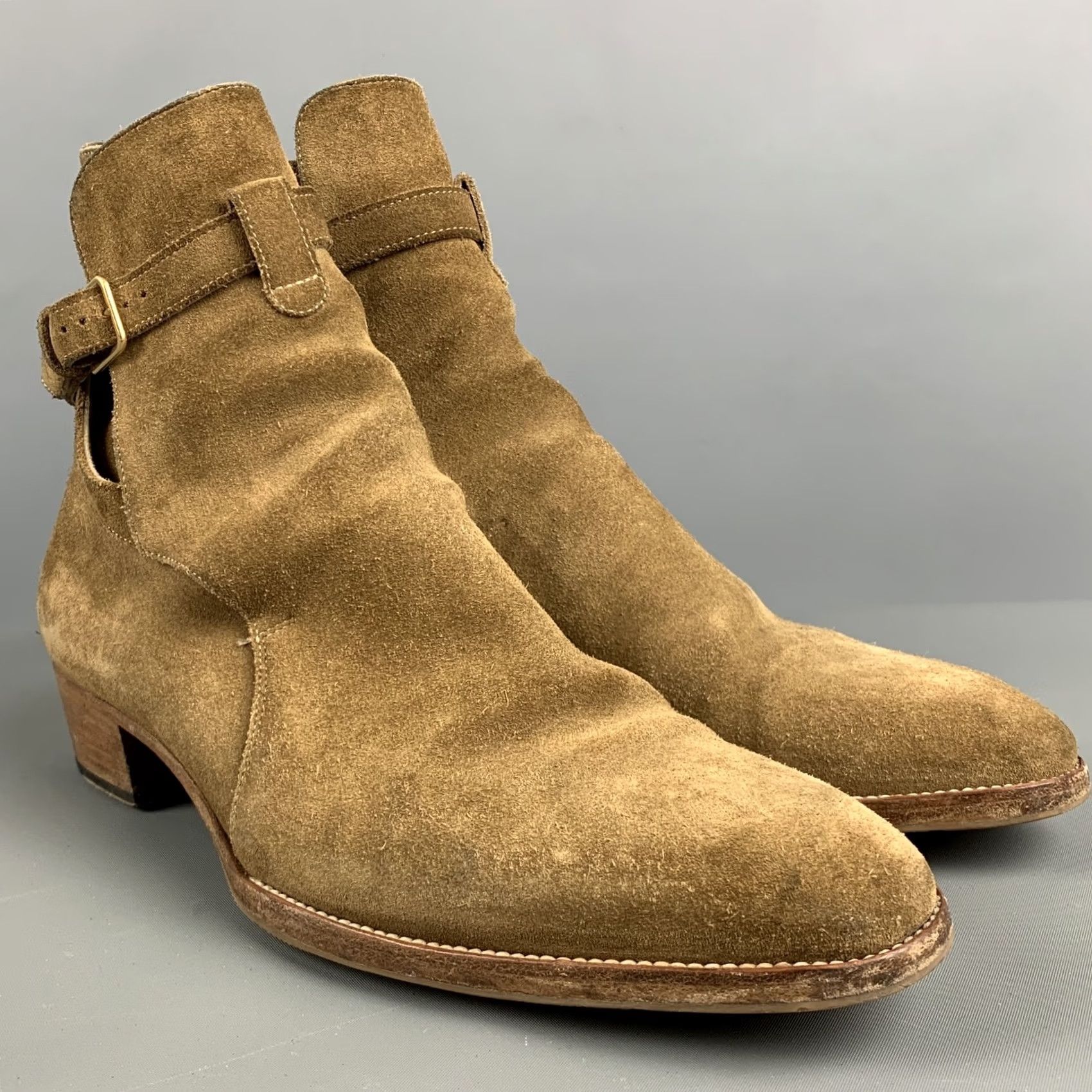 Yves Saint Laurent SAINT LAURENT Tan Leather Ankle Boots Size 7 Size US 6 / EU 39 - 2 Thumbnail