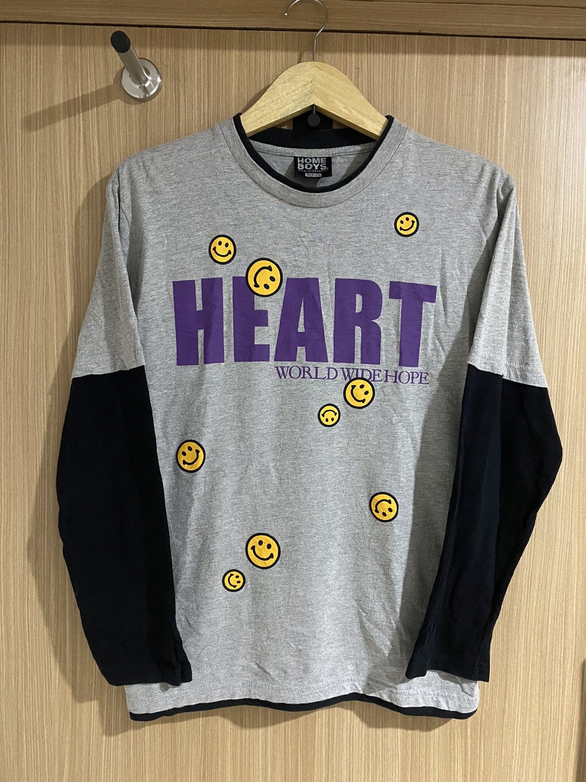 Beauty Beast × If Six Was Nine × Japanese Brand Y2k double layers home boys Heart Word wide Hope Poem Size US M / EU 48-50 / 2 - 1 Thumbnail