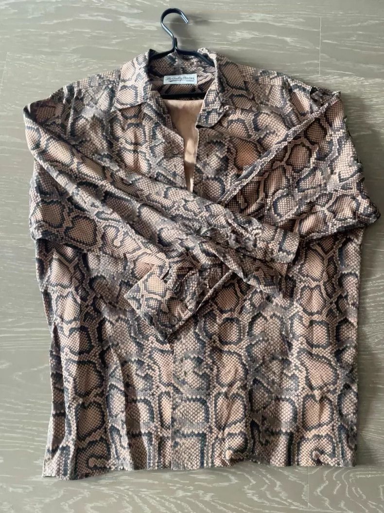 Wacko Maria Wacko Maria Snake Print Long Sleeve Shirt- DMC Size US L / EU 52-54 / 3 - 1 Thumbnail