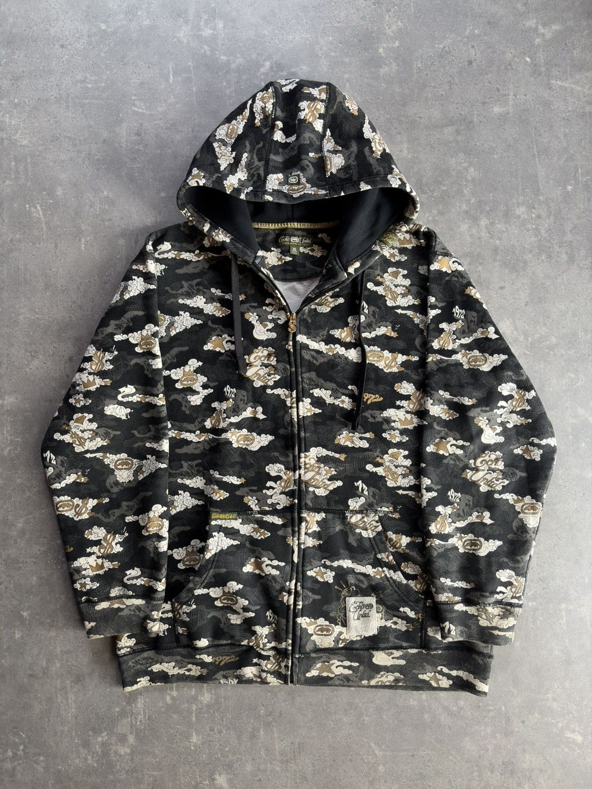 Ecko Unltd. Ecko Unltd Dollar Money AOP Baggy Zip Hoodie XL XXL Size US XL / EU 56 / 4 - 1 Thumbnail