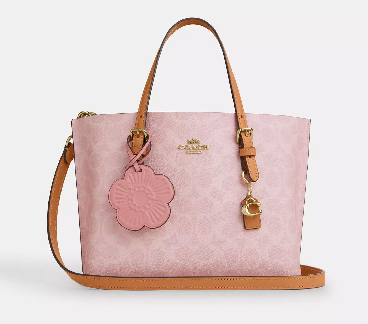 Coach Mollie Tote Bag 25 In Signature Canvas With Charms CER24 Size ONE SIZE - 16 Thumbnail