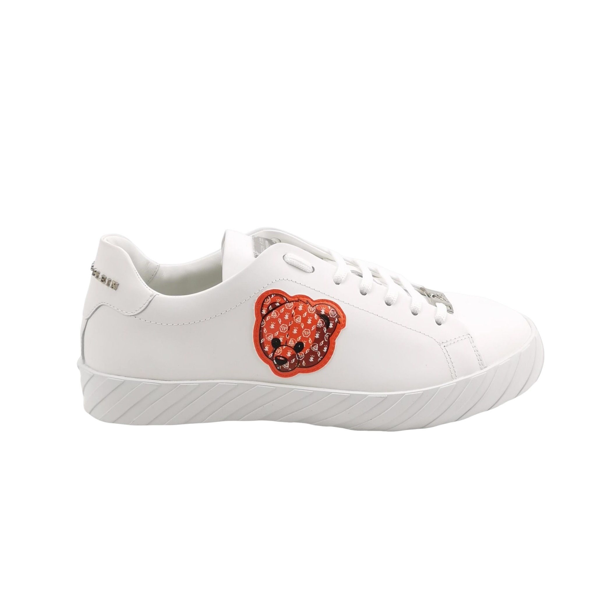 Philipp Plein Philipp Plein Teddy Bear Patch Leather Sneakers 40.5 Size US 7 / EU 40 - 1 Thumbnail