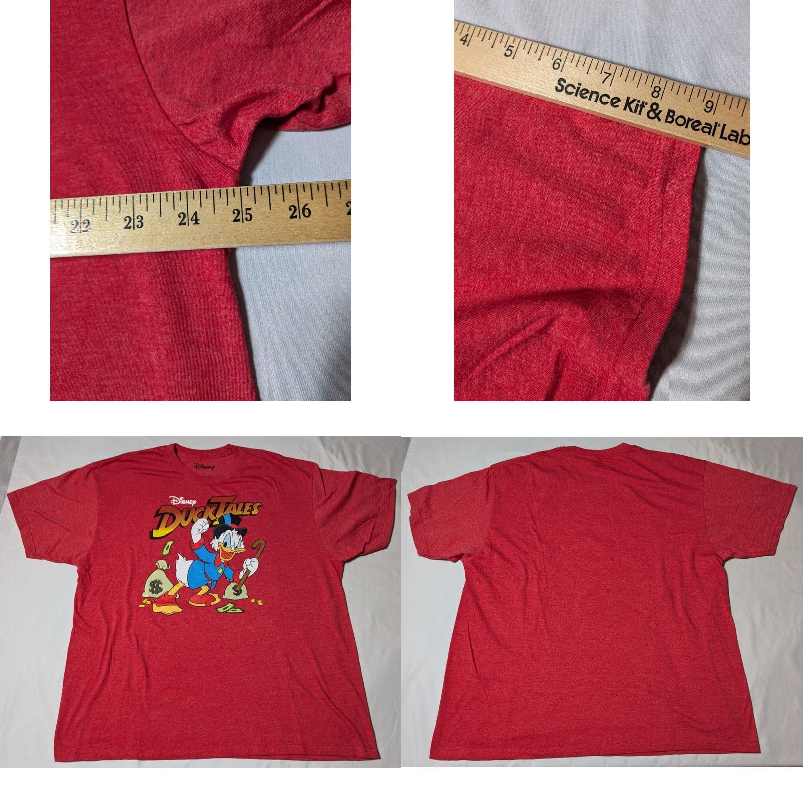 Disney Disney DuckTales Scrooge McDuck Women Size Plus 2X Red Graphic T-Shirt Size XXL / US 16-18 / IT 52-54 - 8 Thumbnail