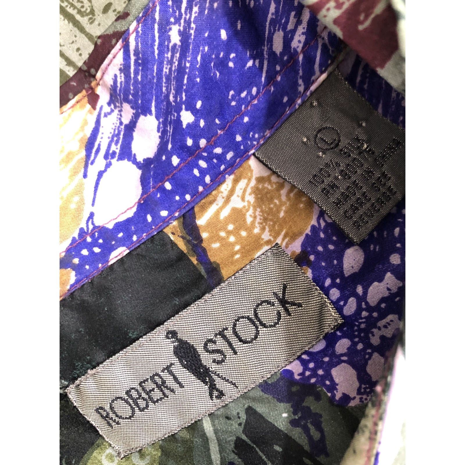 ALOHAS Robert Stock Silk Floral Aloha Hawaiian L Shirt - Multicolor Short Sleeve Button-Up, Regular, Size L, Men, Silk, Excellent Size US L / EU 52-54 / 3 - 5 Thumbnail