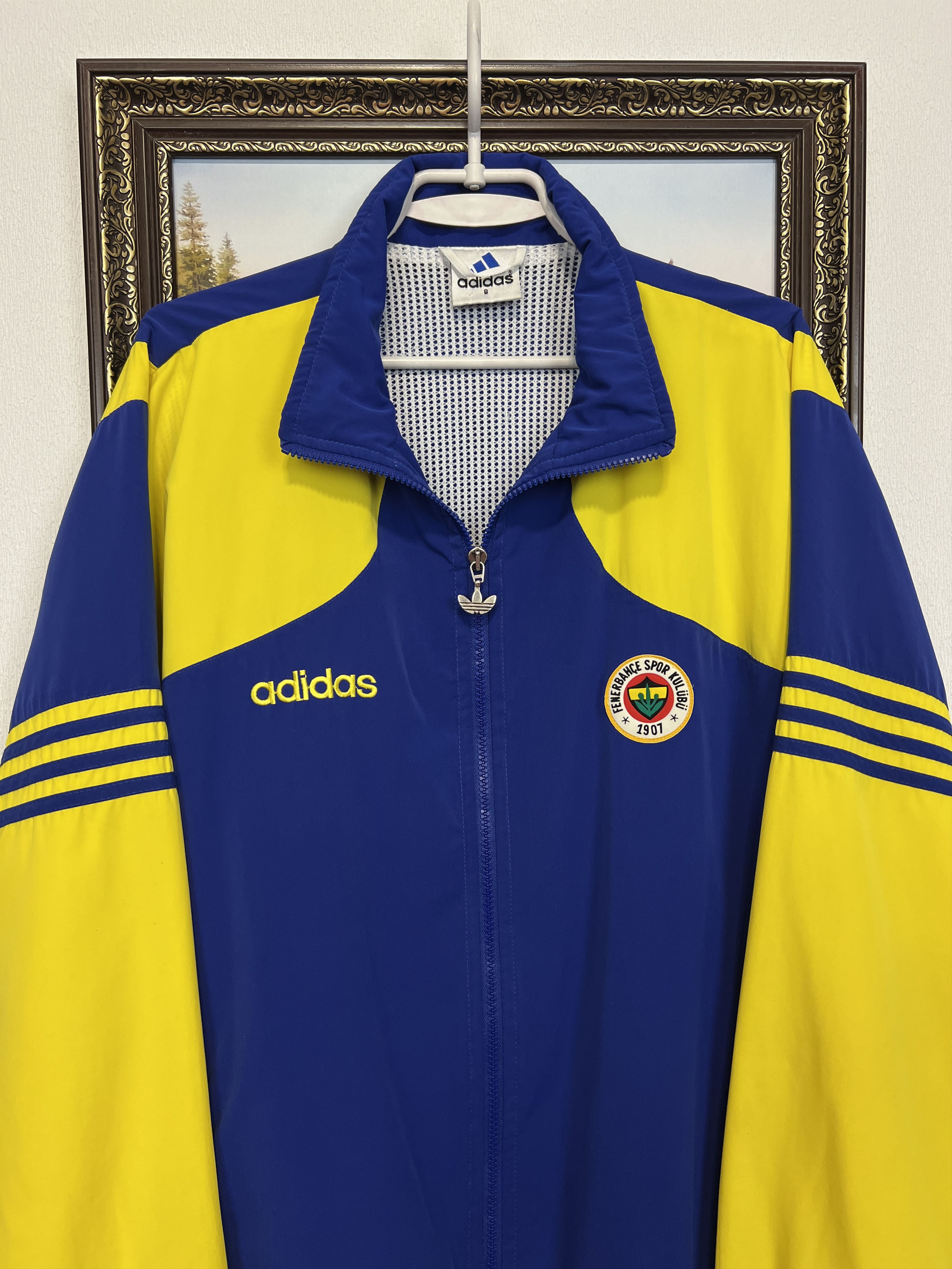 Adidas Vintage 90's Fenerbahce Football Jacket Soccer Track Top Size US XL / EU 56 / 4 - 2 Thumbnail