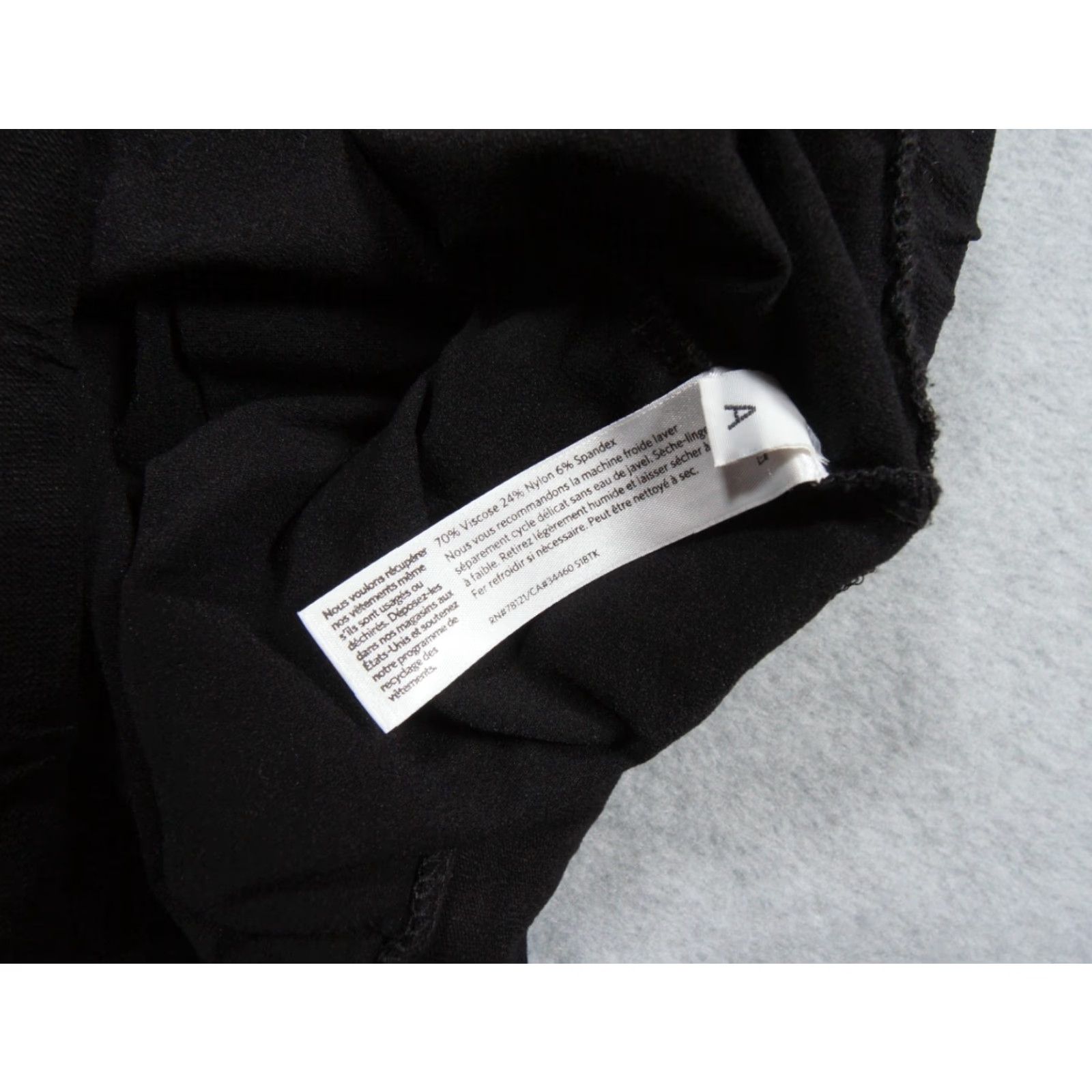 Eileen Fisher Eileen Fisher Pants Women Medium Black Pull-On Stretch Casual Ankle Length Pockets Womens Size 32" / US 10 / IT 46 - 7 Thumbnail