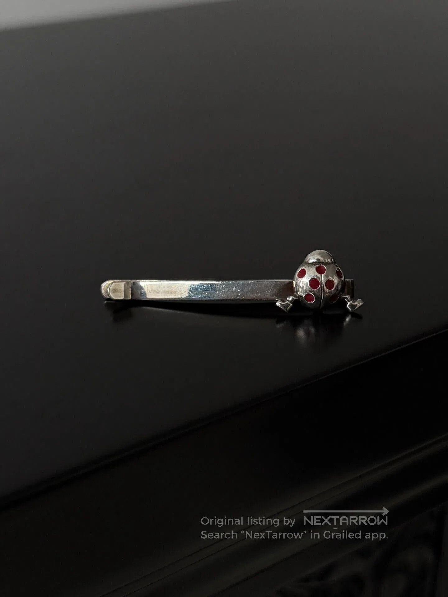 Yohji Yamamoto silver ladybug tie clip by yohji yamamoto. Size ONE SIZE - 2 Thumbnail