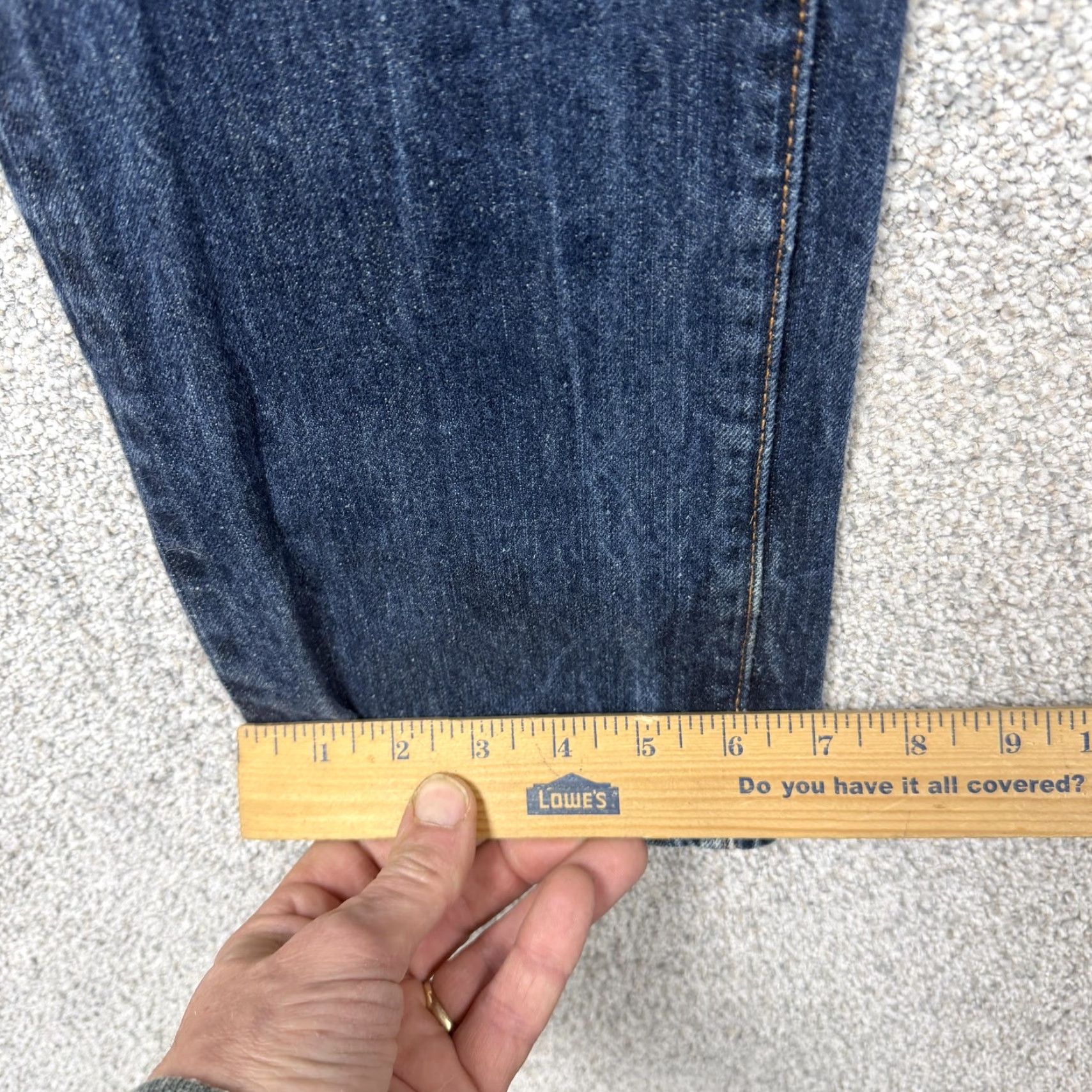 Abercrombie & Fitch Abercrombie & Fitch Jeans Mens 32x31 Blue Straight Denim Mid-Blue 5-Pocket Logo Patch Vintage No Womens? Size US 32 / EU 48 - 3 Thumbnail