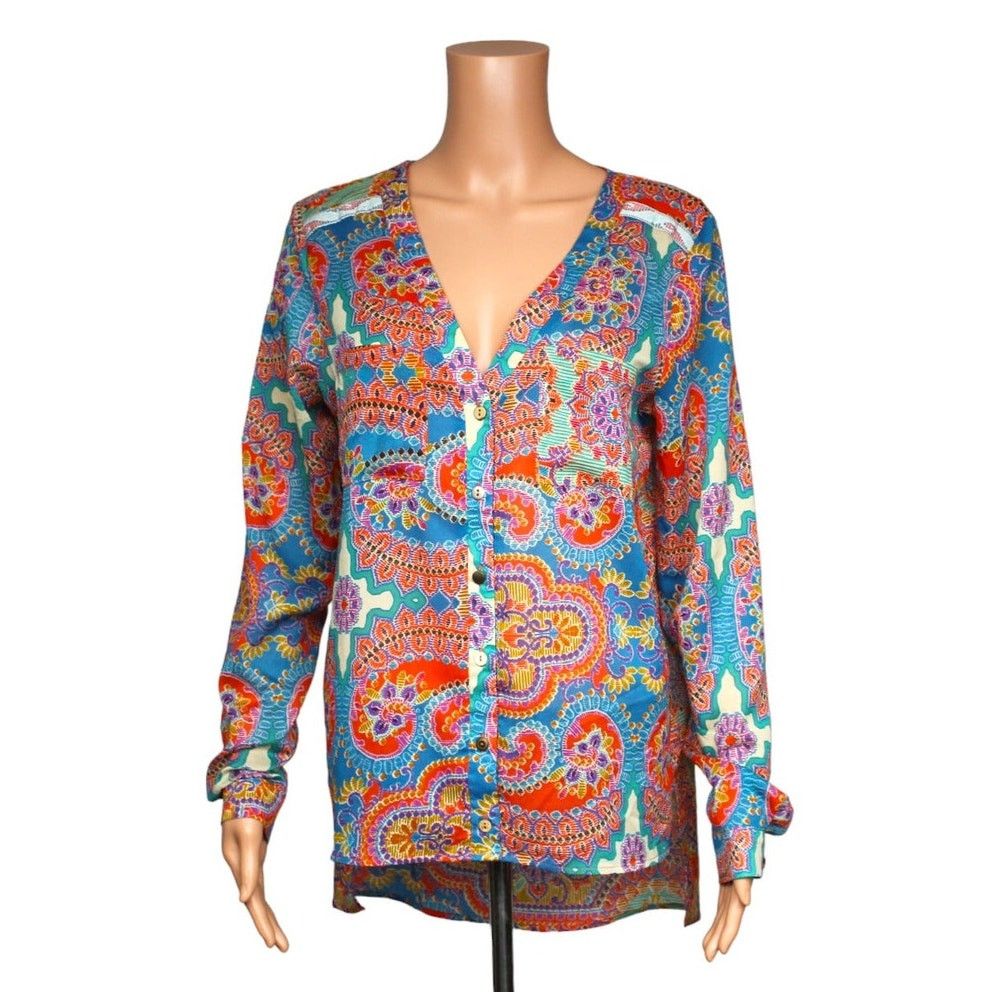 Other Gimmicks by BKE Long Sleeve Sheer Top Women's Size Medium Size M / US 6-8 / IT 42-44 - 1 Thumbnail
