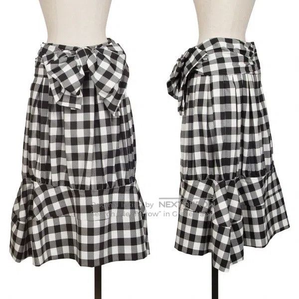 Comme des Garcons Comme Des Garcons size XS Black and White Vintage Bow Desi Size 23" - 1 Thumbnail