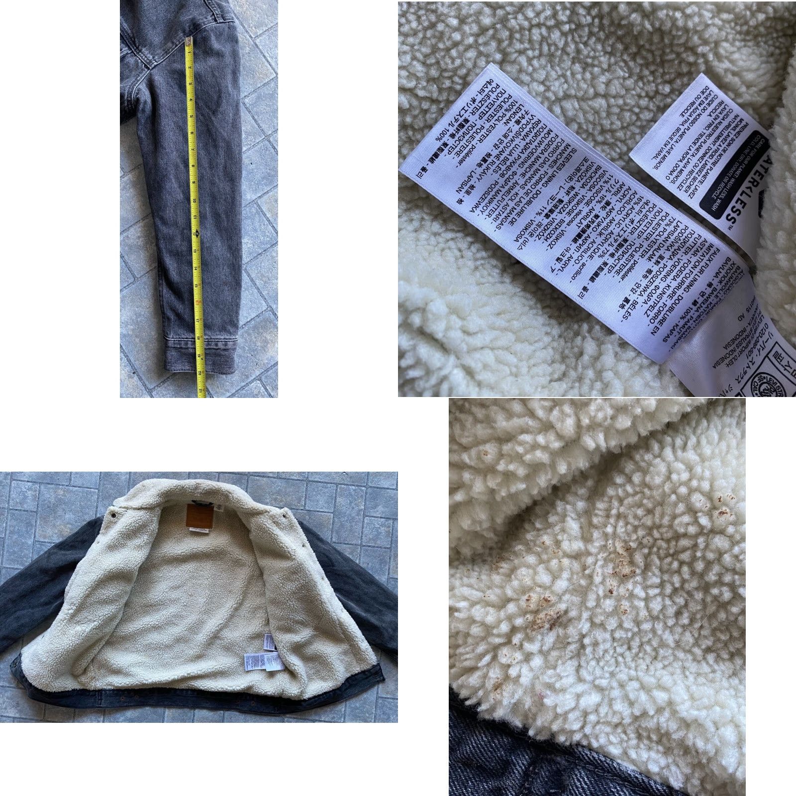 Levi's Levi’s Premium Denim Jacket Sherpa Lined Men’s Small Black Coat Denim Jacket Mens S Black Sherpa Lined 423 WPL 423 Size US S / EU 44-46 / 1 - 9 Thumbnail