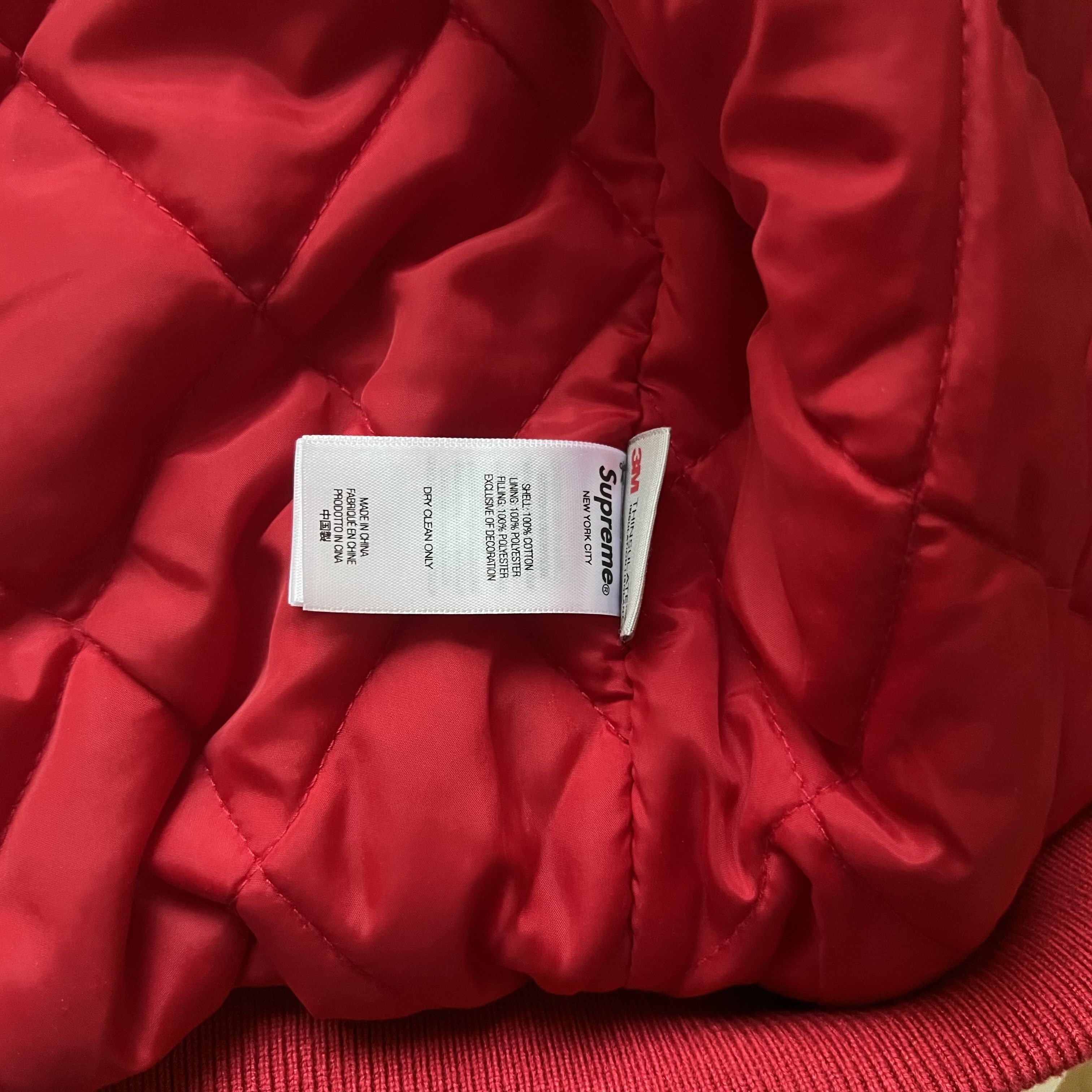 Supreme Supreme Bandana Jacquard Denim Hooded Work Jacket Red L Size US L / EU 52-54 / 3 - 9 Thumbnail
