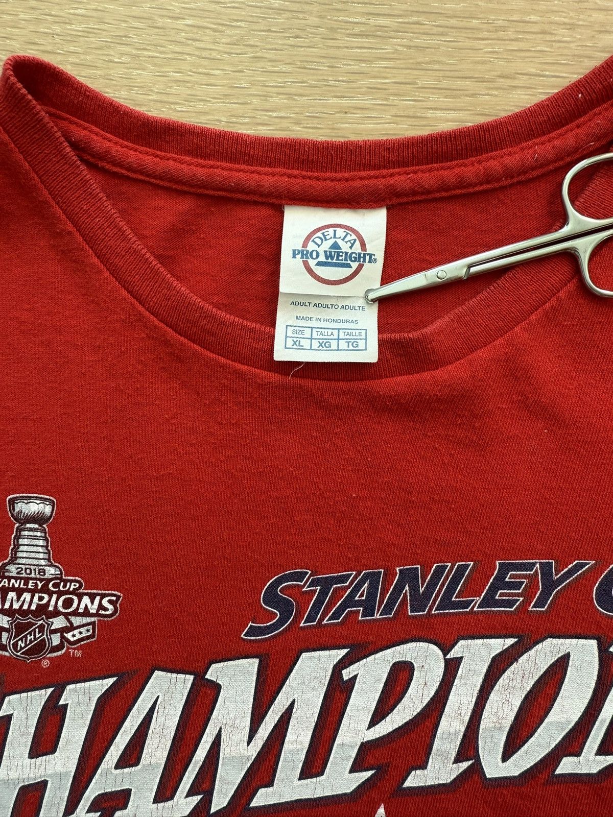 NHL Washington Capitals Stanley Cup Champions 2018 NHL Shirt Size US XL / EU 56 / 4 - 5 Thumbnail