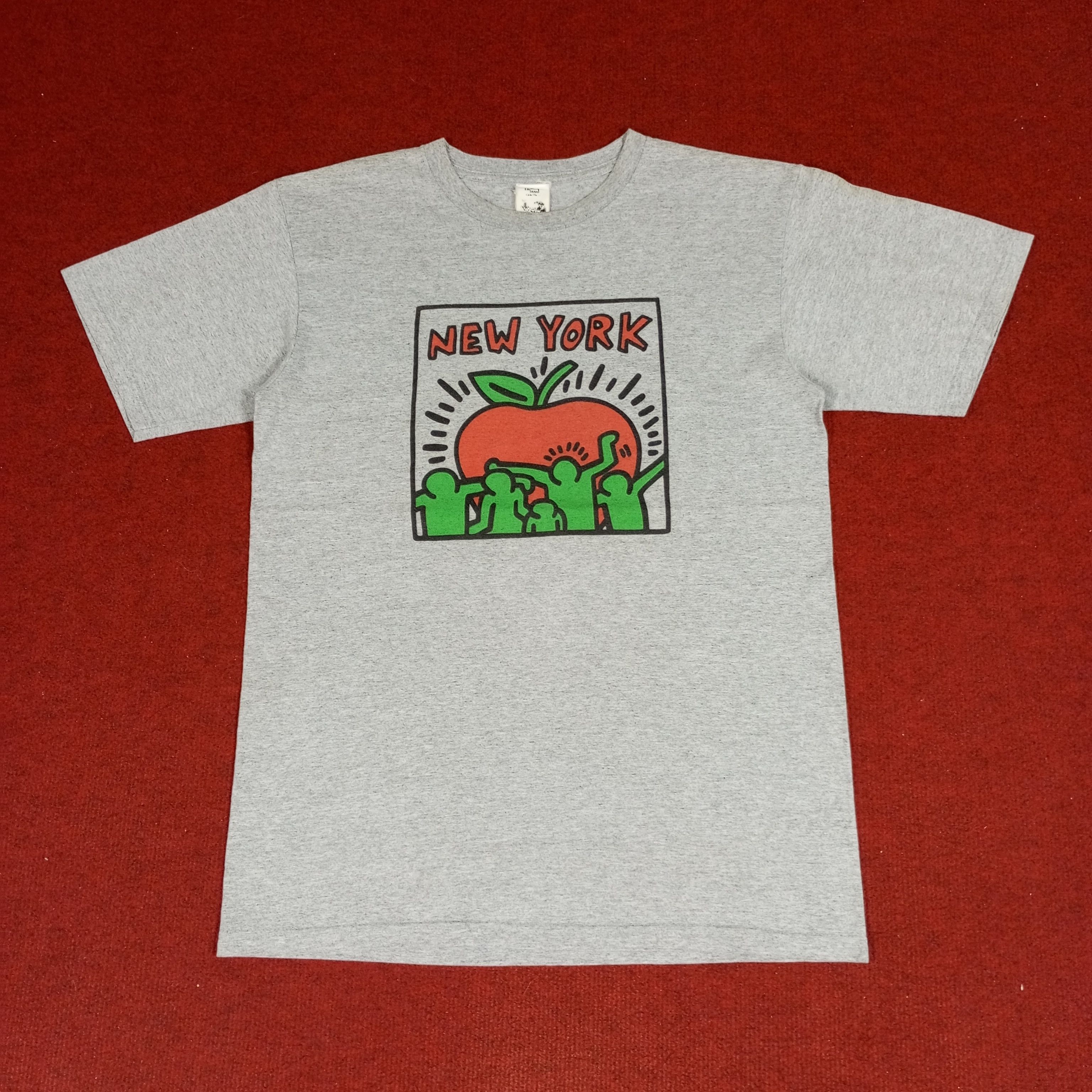 Keith Haring × Vintage Keith Haring New York Design Streetwear Tshirt Size US M / EU 48-50 / 2 - 1 Thumbnail