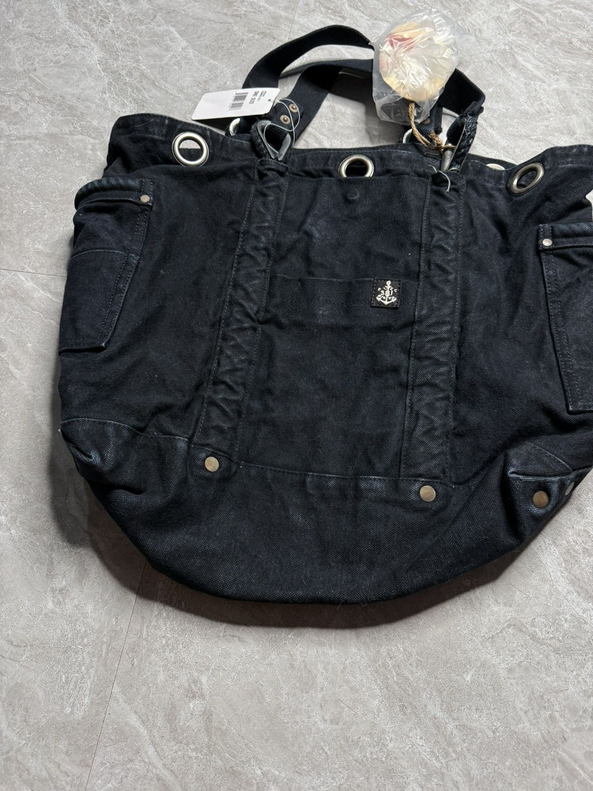 Ralph Lauren RL S/S 10 Indigo Dyed Marine Eqpt Heavy Canvas Tote Size ONE SIZE - 4 Thumbnail
