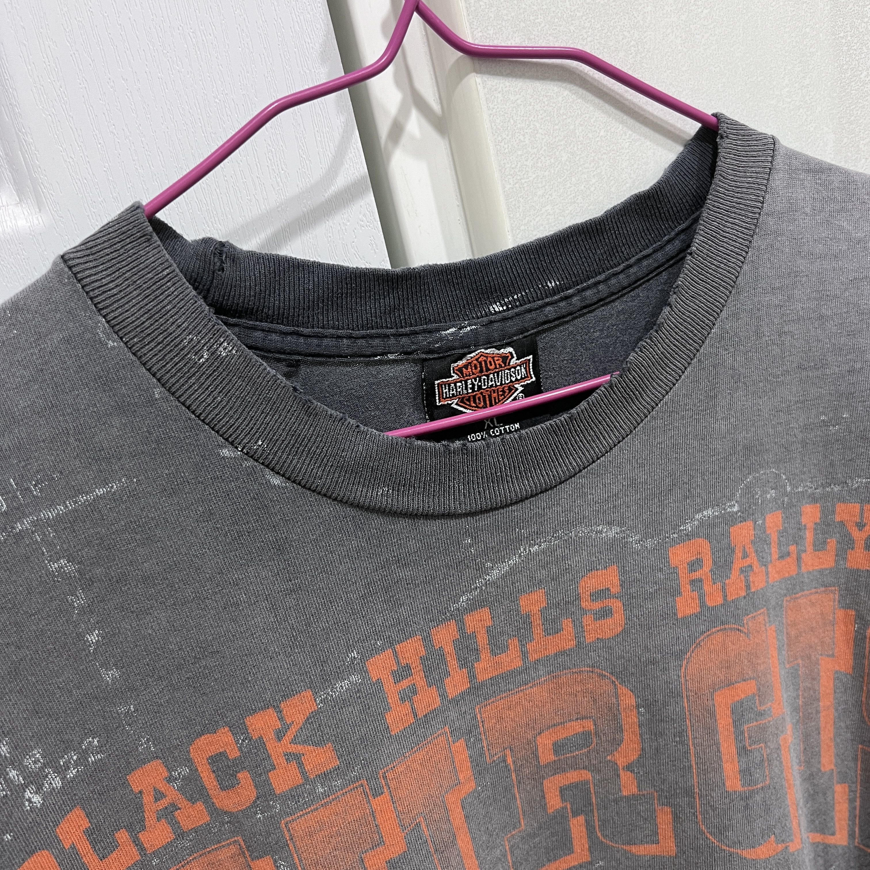 Harley Davidson Vintage 90s Harley Davidson All Over Print XL Thrashed Faded Size US XL / EU 56 / 4 - 5 Thumbnail
