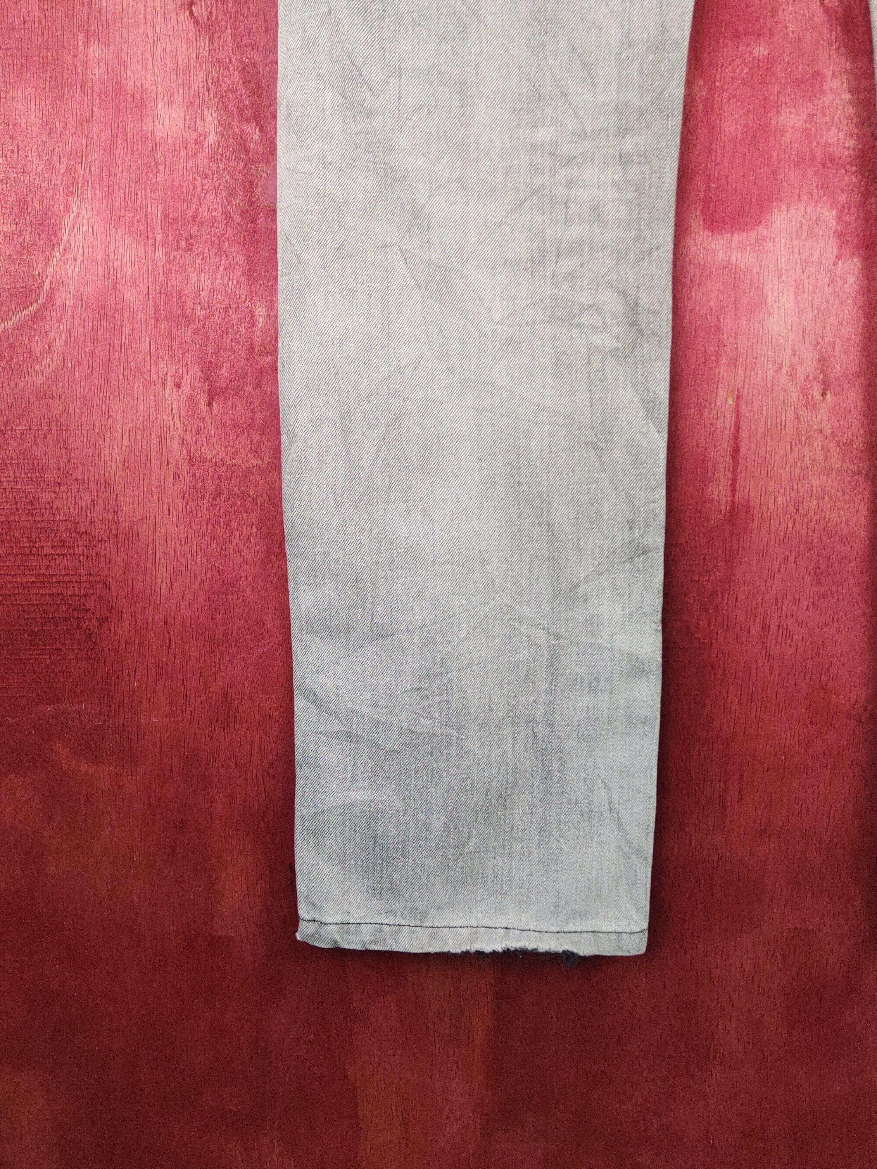 Japanese Brand Back Number Black White Faded Distressed Ripped Jeans #S2359 Size US 32 / EU 48 - 11 Thumbnail