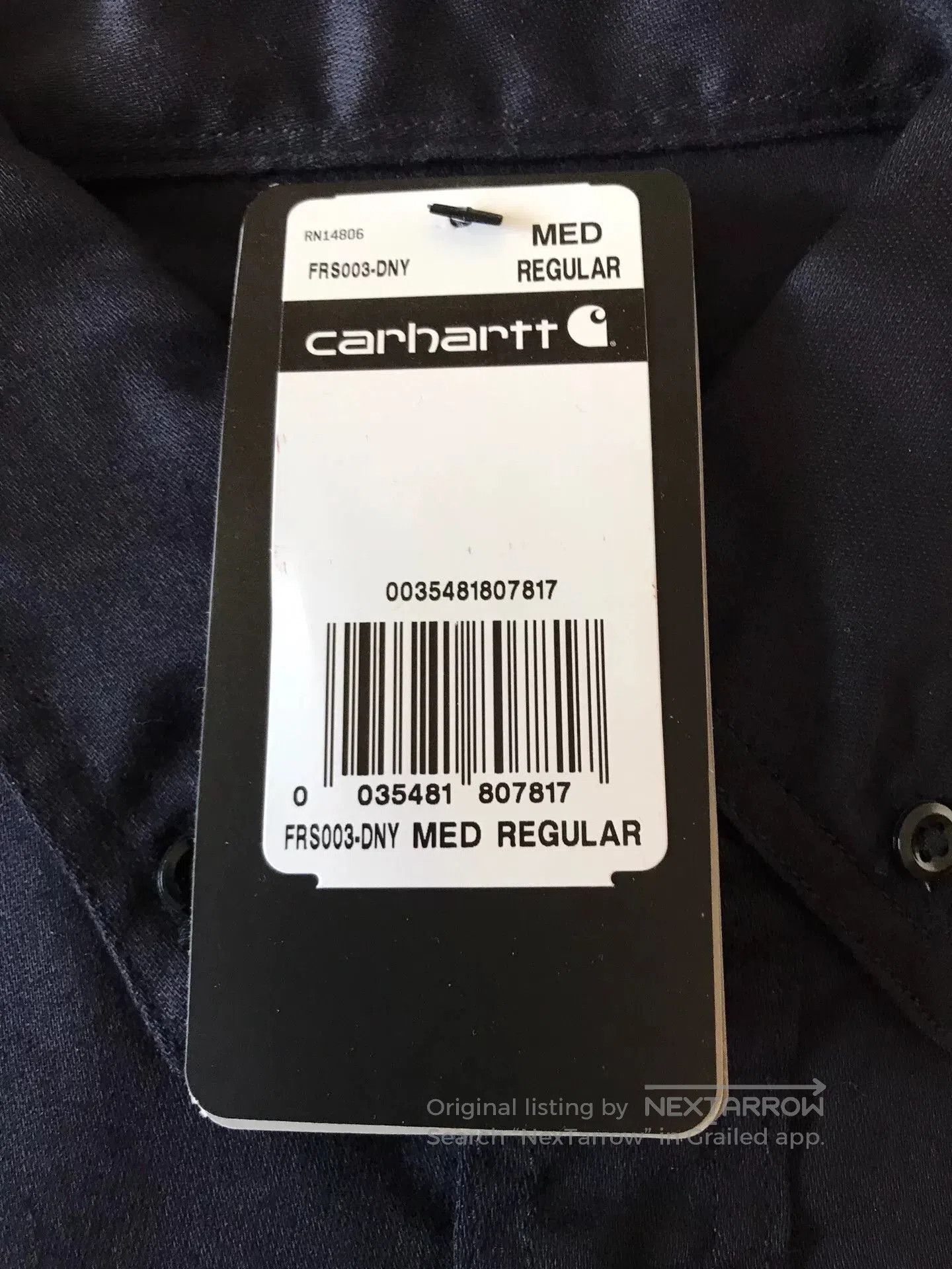 Carhartt Carhartt FRS003 FR Flame Resistant Work Shirt. Size US M / EU 48-50 / 2 - 8 Thumbnail