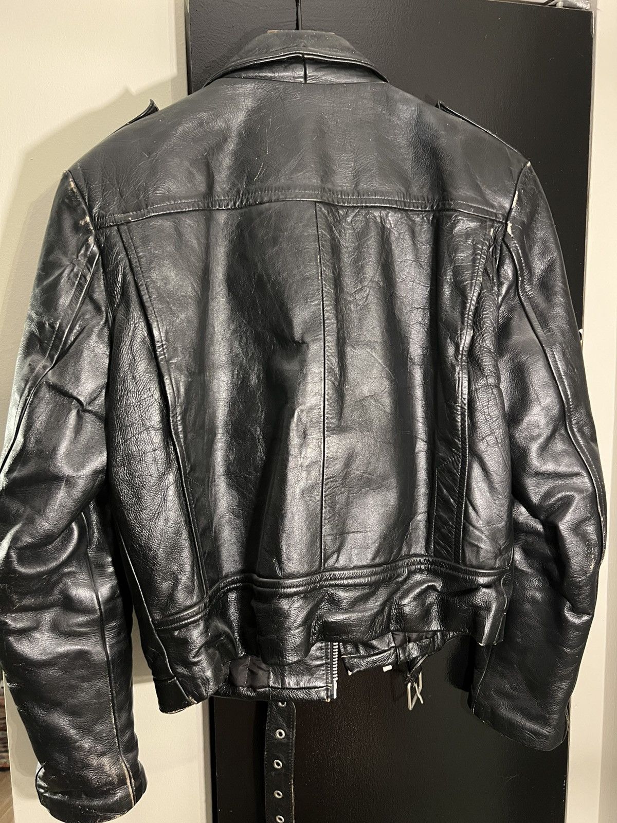 Vintage Black Vintage Leather Jacket Size xs Size US XS / EU 42 / 0 - 5 Thumbnail