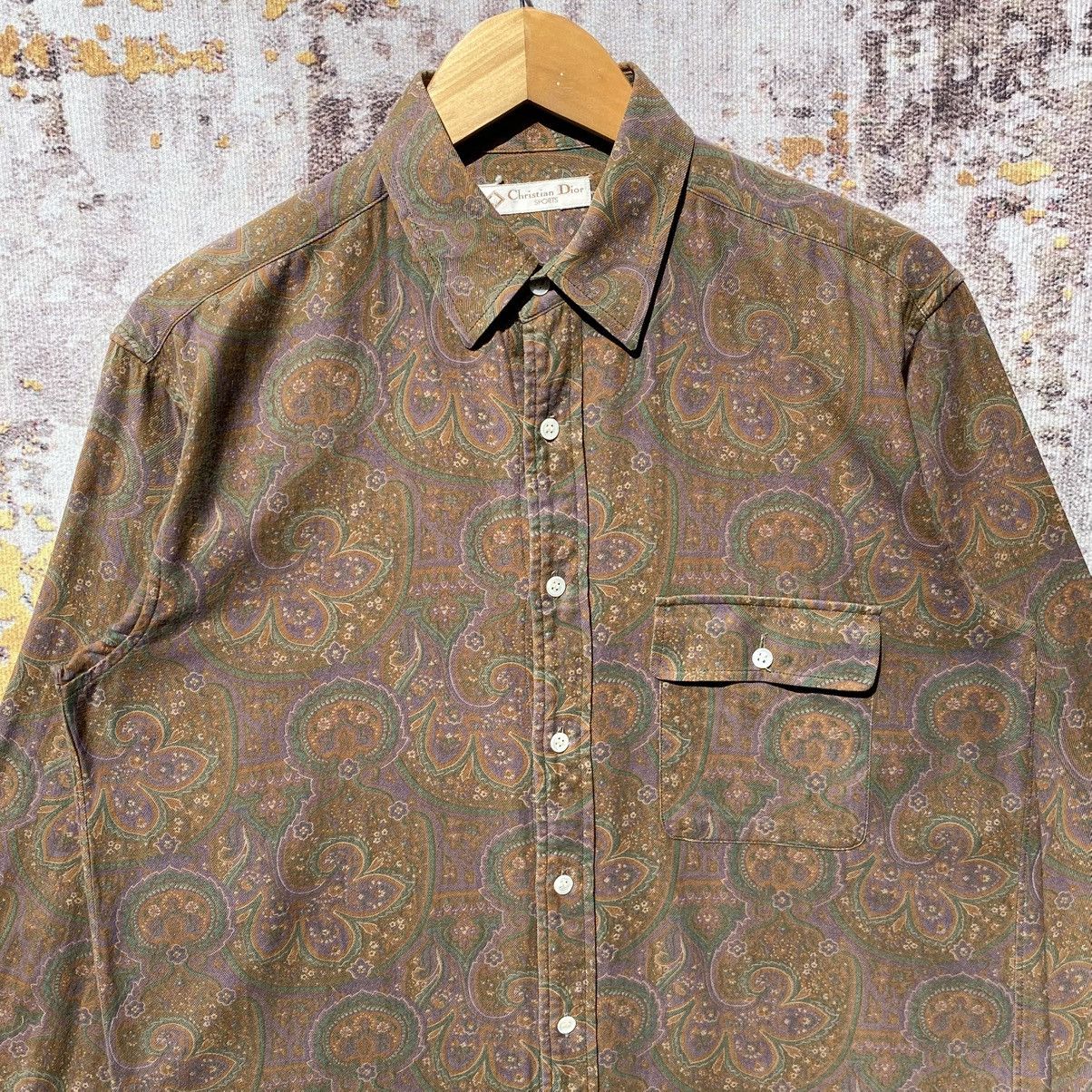 Christian Dior Monsieur Vintage Christian Dior Paisley Shirt Button Christian Dior Size US M / EU 48-50 / 2 - 7 Thumbnail