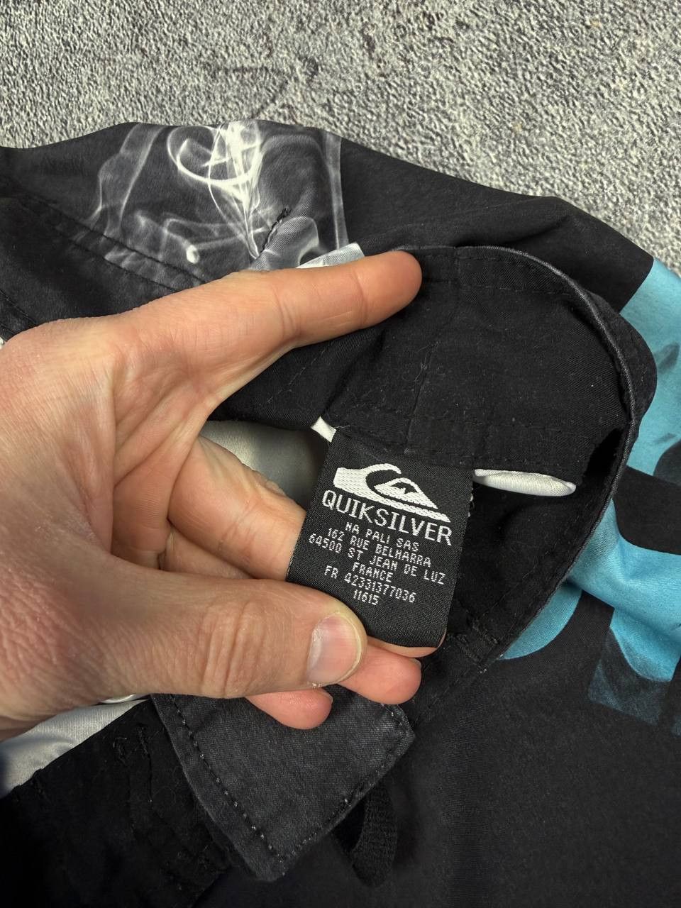 Quiksilver Y2K Quiksilver Blue Burn Flame 2000s Surf Style Vintage Size US 30 / EU 46 - 6 Thumbnail