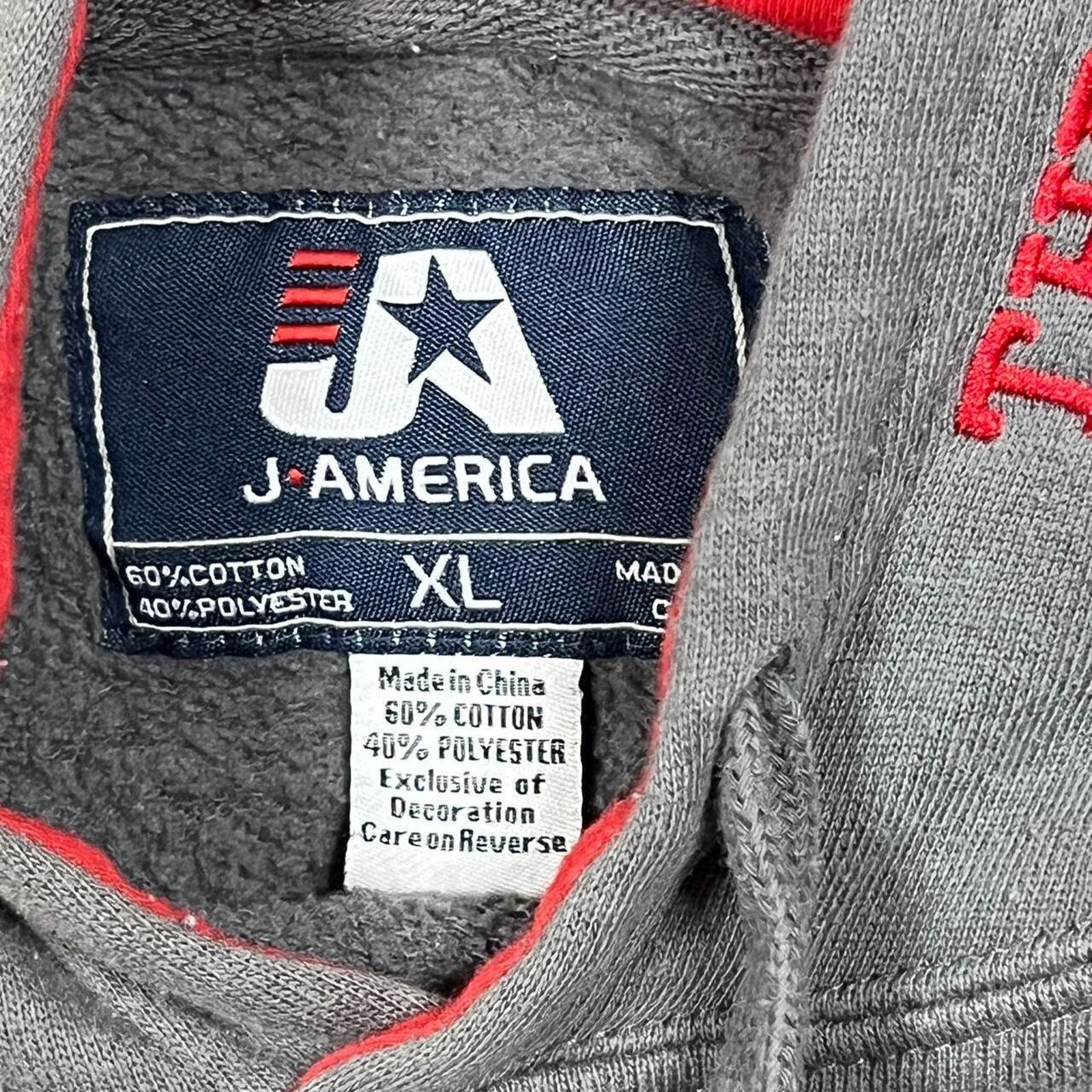 J. America Louisville University Cardinals Men’s Gray Hoodie Size XL Size US XL / EU 56 / 4 - 2 Thumbnail