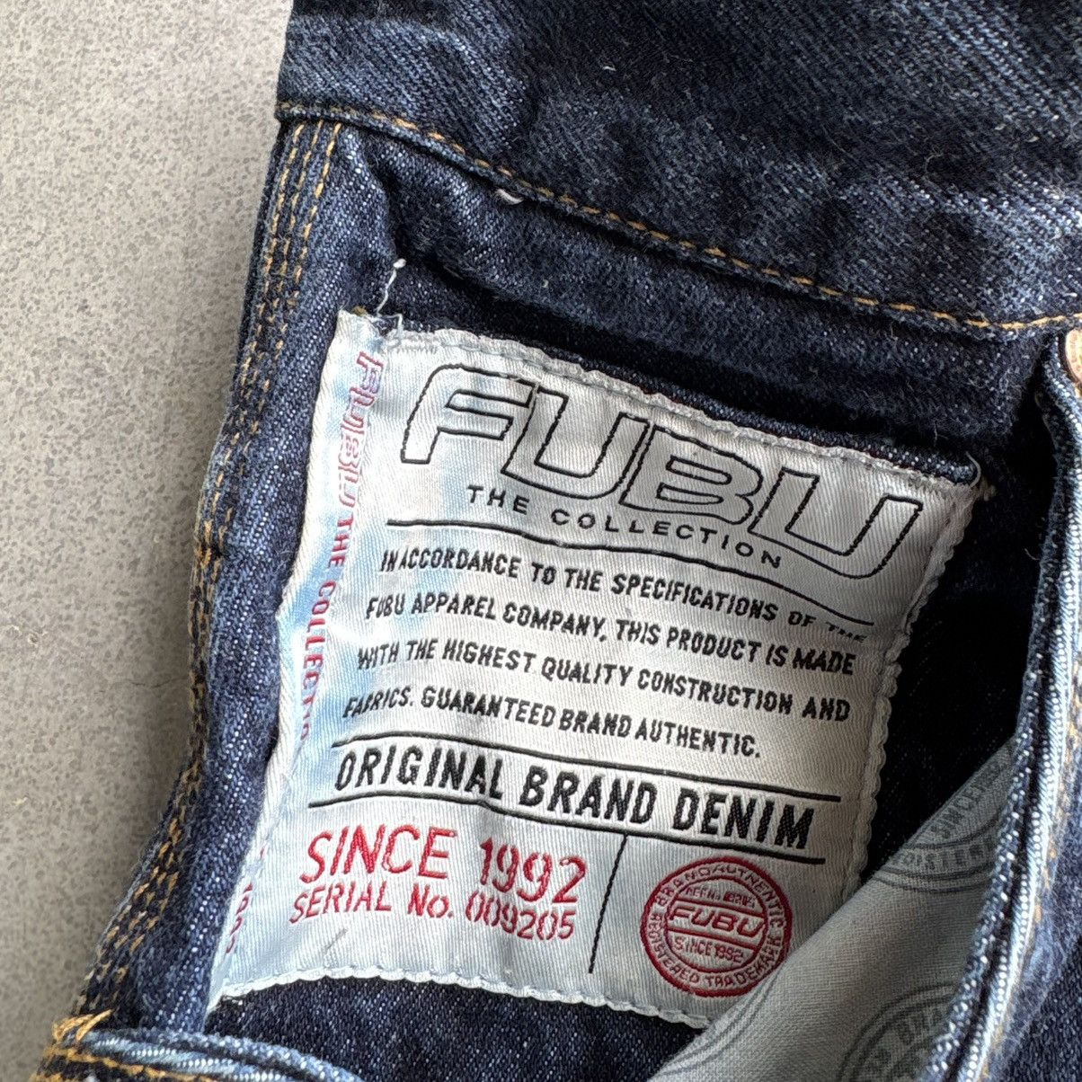 Fubu Vintage Y2K Fubu Jorts Dark Indigo Denim Heavy Baggy 36 Size US 38 / EU 54 - 5 Thumbnail