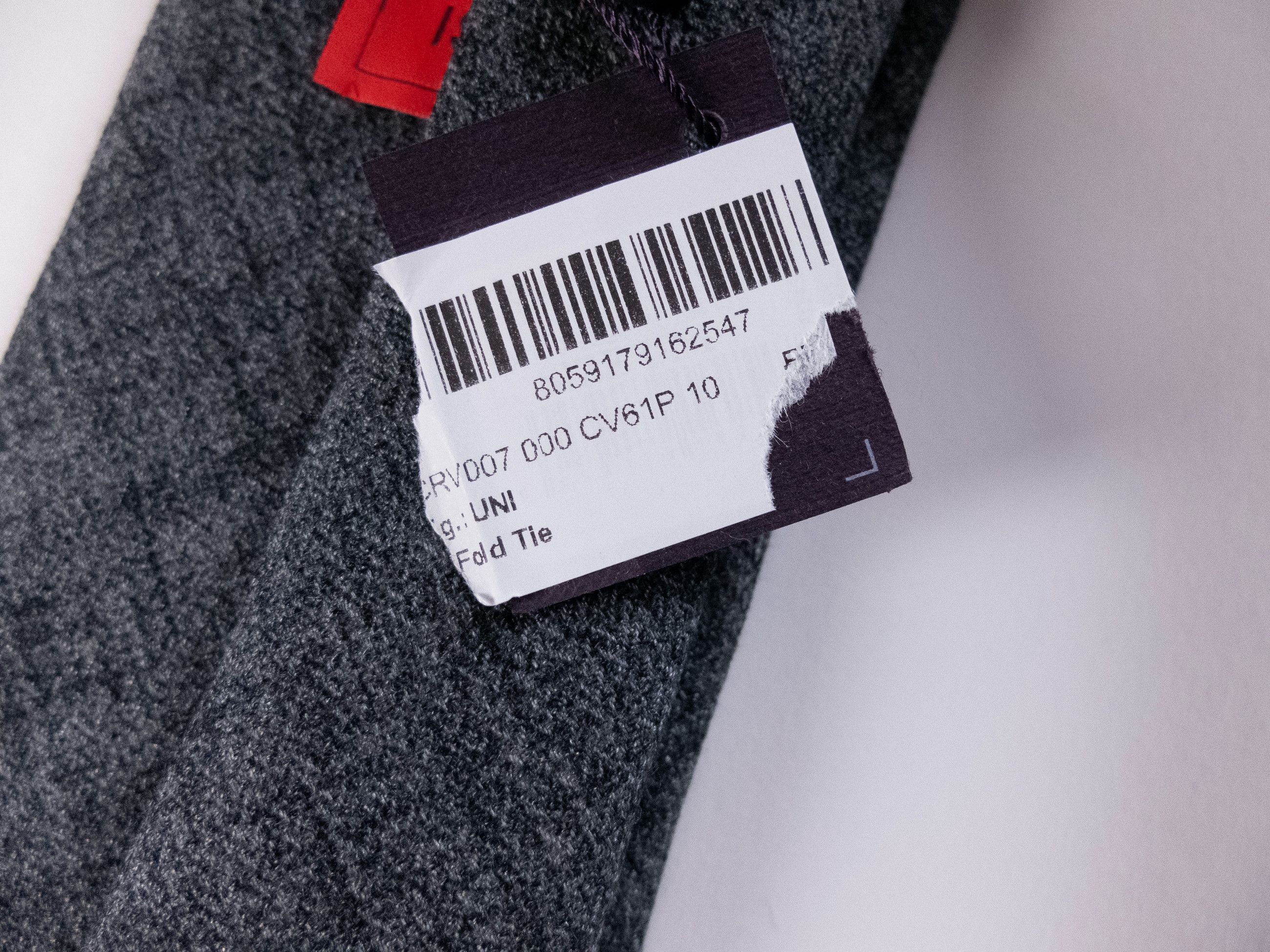 Isaia ISAIA Napoli gray 7 fold wool silk blend tie authentic NWT Size ONE SIZE - 4 Thumbnail