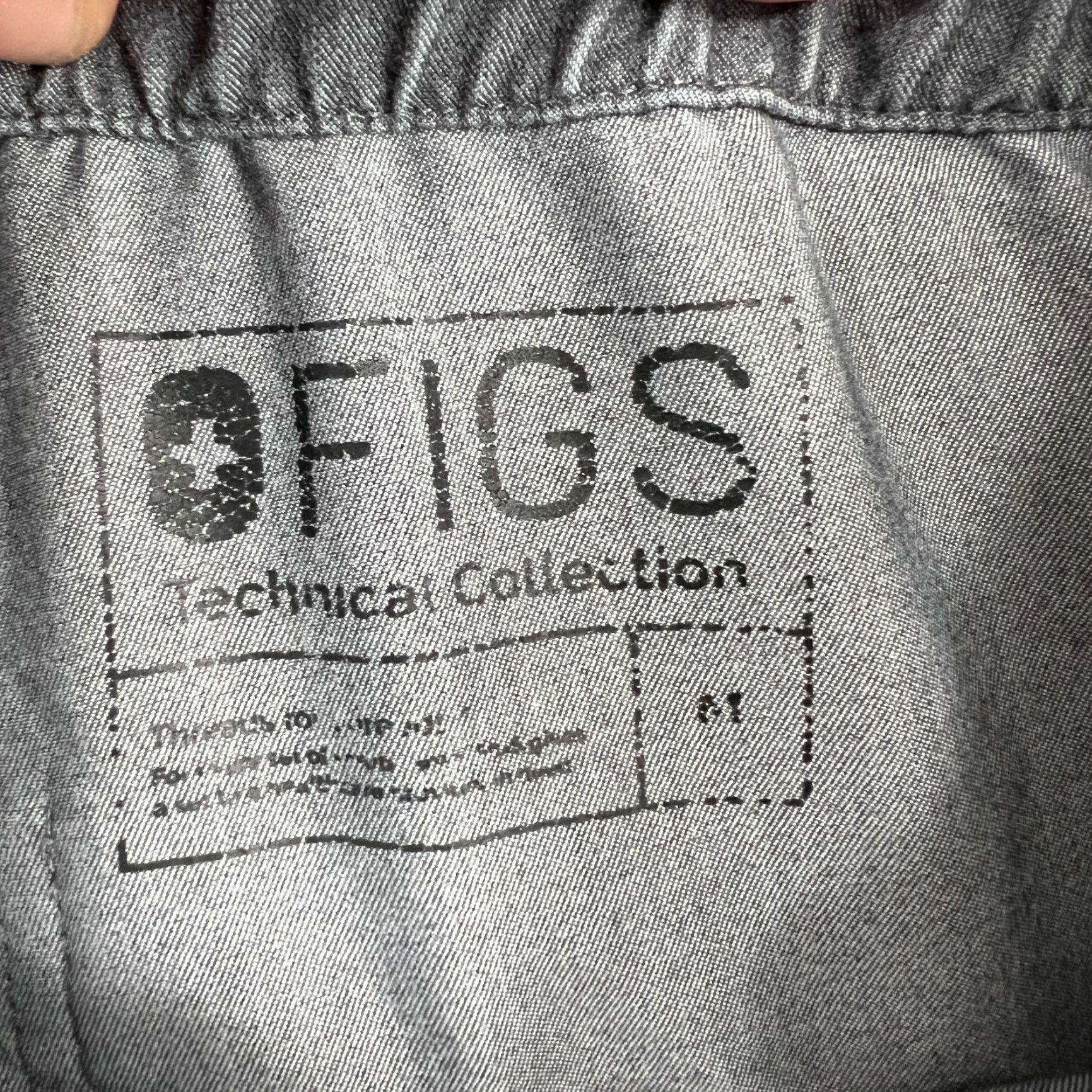 Vintage FIGS Technical Collection Scrub Pants Womens M Gray Polyester Solid Medical Size 32" / US 10 / IT 46 - 7 Thumbnail