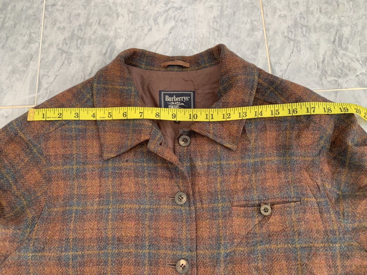 Burberry Burberrys Wool Checkered Style Button Jacket Size M / US 6-8 / IT 42-44 - 9 Thumbnail