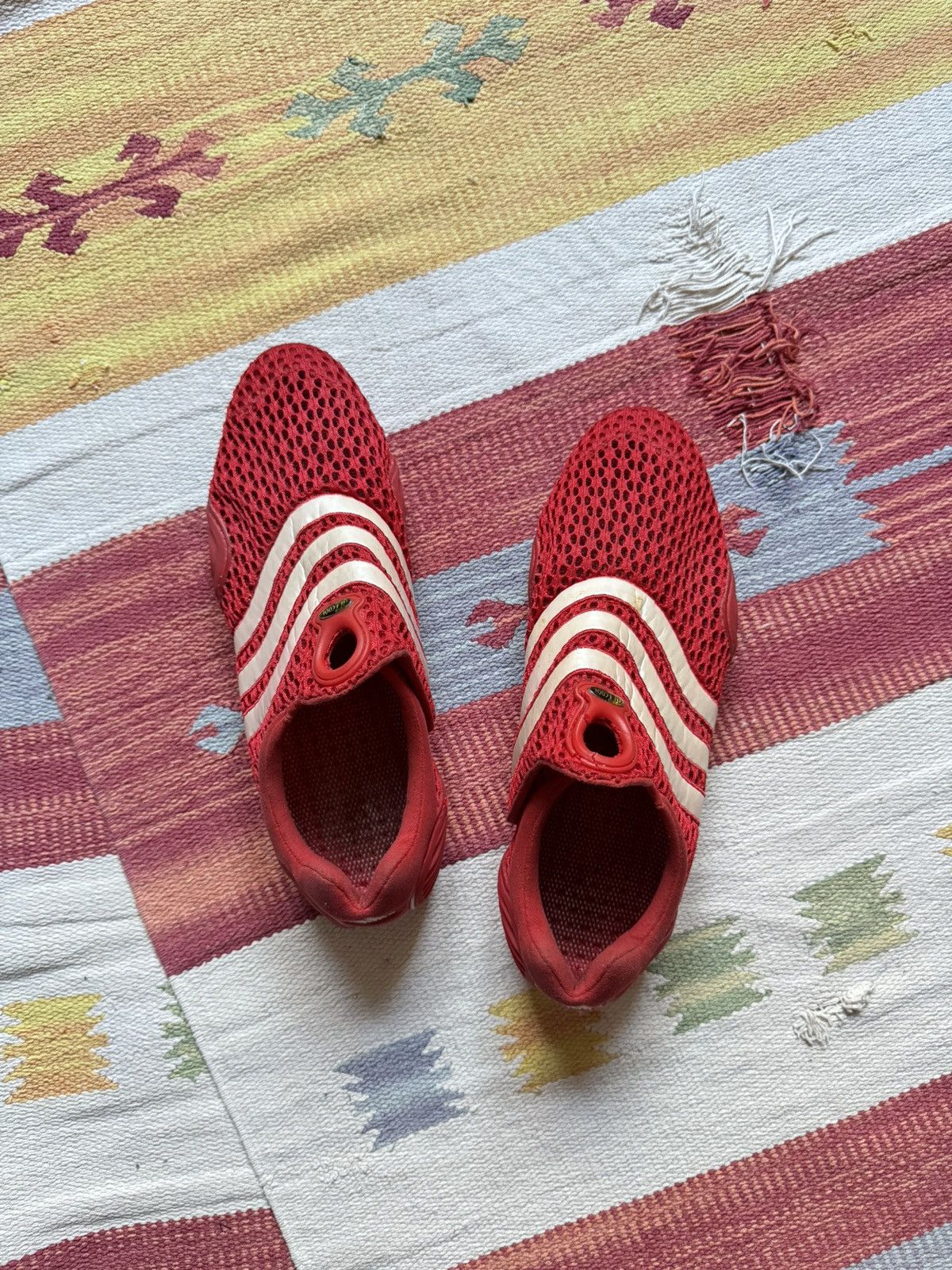 Vintage Vintage 00’s 2004 Adidas y2k Red Moc Slip-Ons Sneakers Size US 8.5 / EU 41-42 - 4 Thumbnail