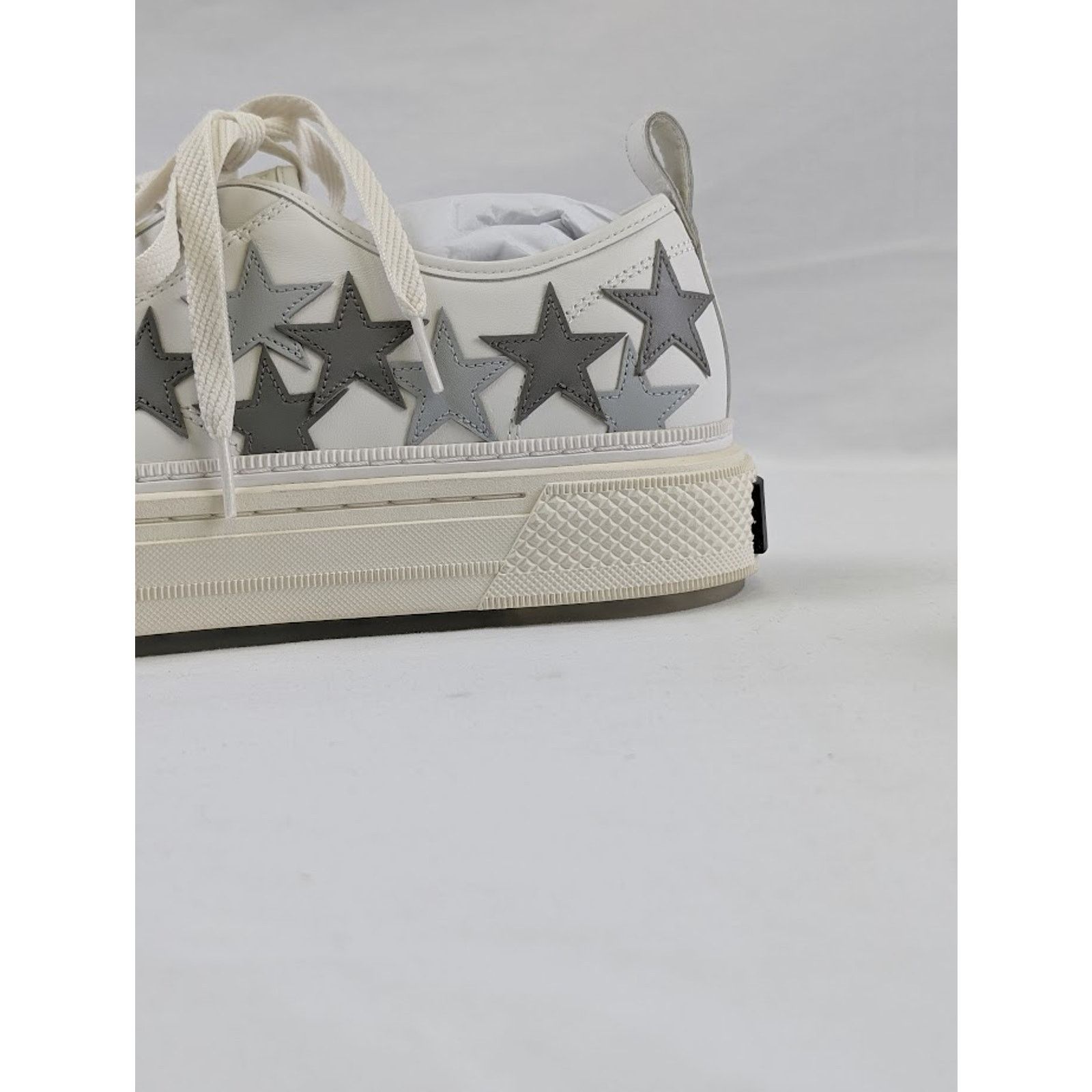 Amiri o1rshd1 Stars Court Low-Top Sneakers in White/Grey Size US 14 / EU 47 - 8 Thumbnail