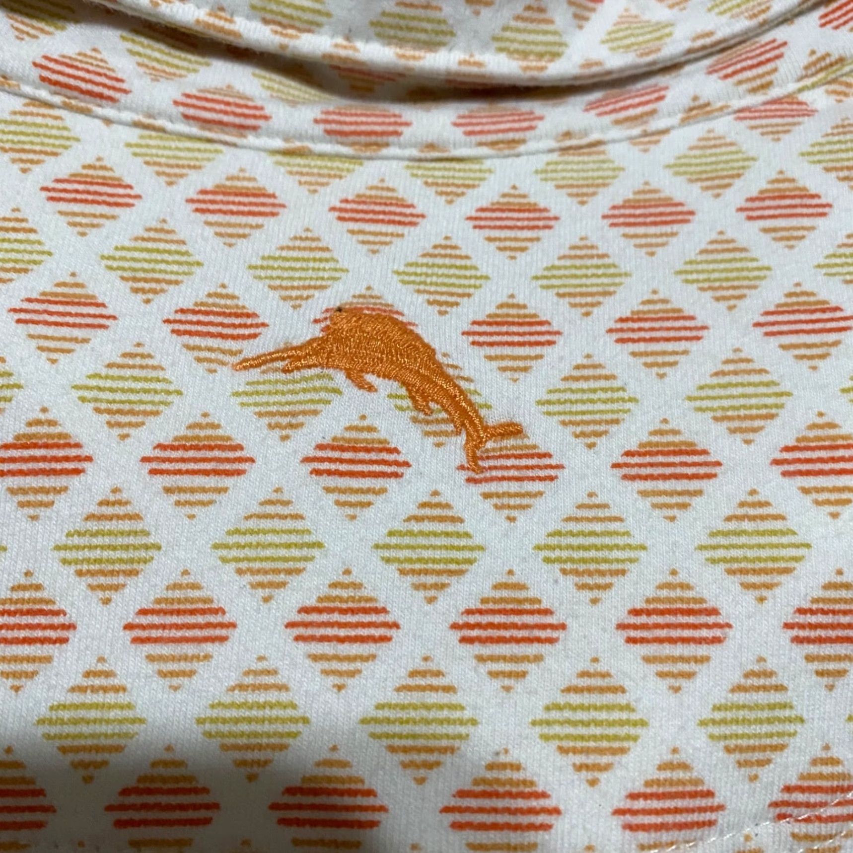 Tommy Bahama Tommy Bahama Polo Shirt Men XL Orange Plaid Check Short Sleeve Cotton Blend Shirt Size US XL / EU 56 / 4 - 4 Thumbnail