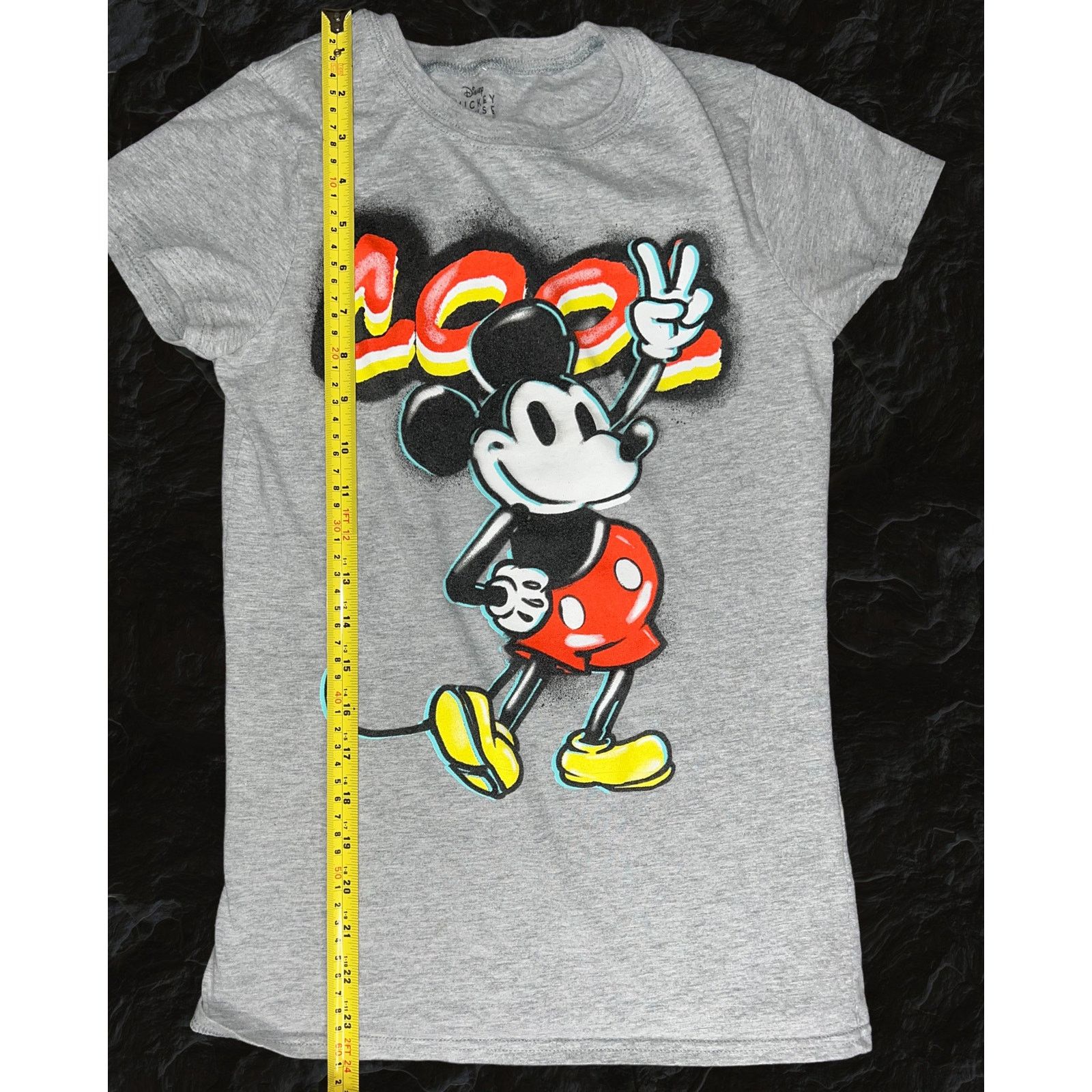 Disney Mickey Mouse Cool Peace Sign Disney Children's T-Shirt Small Size S / US 4 / IT 40 - 7 Thumbnail