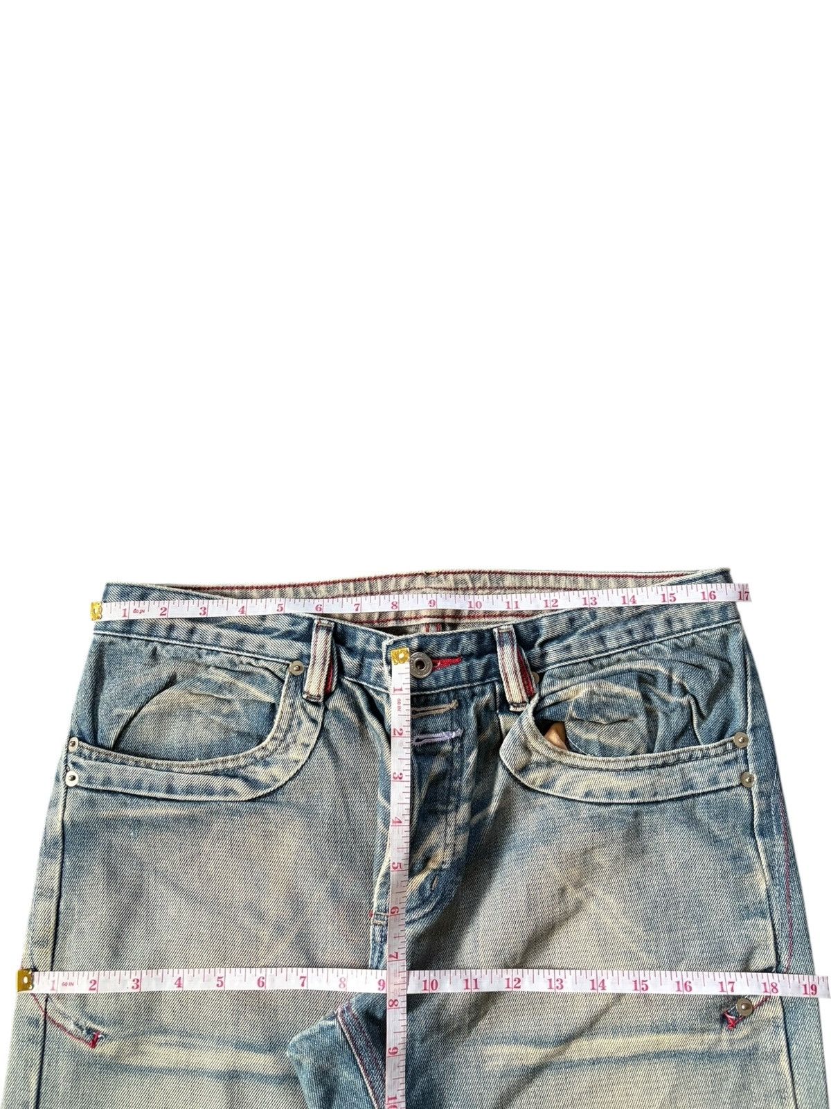 Marithe + Francois Girbaud Vintage Japanese Brand Mud Wash Distress Baggy Jeans Size US 33 - 6 Thumbnail