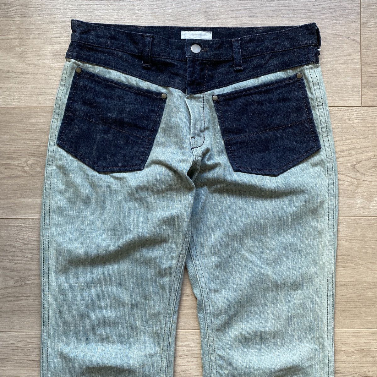 Number (N)ine A/W 2002 Number (N)ine Patch Denim Jeans Size US 32 / EU 48 - 2 Thumbnail