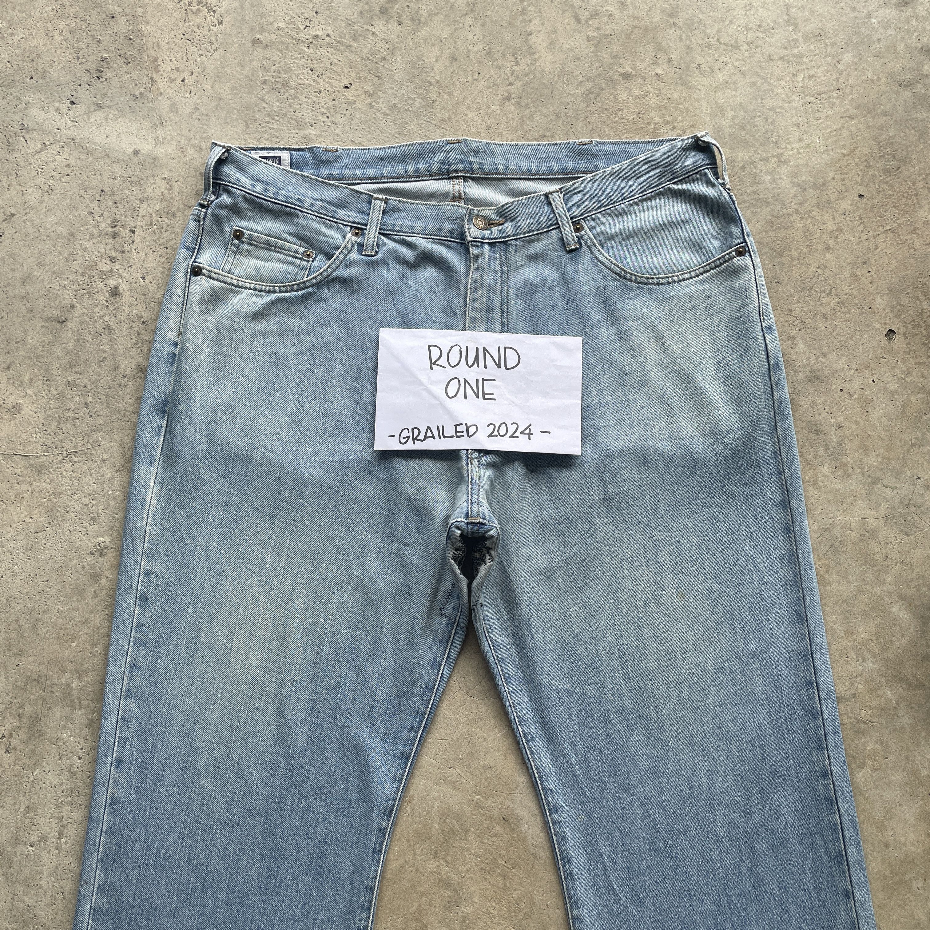 Edwin × Japanese Brand VINTAGE EDWIN DENIM FADED JEANS PANTS W40x27 Size US 40 / EU 56 - 3 Thumbnail