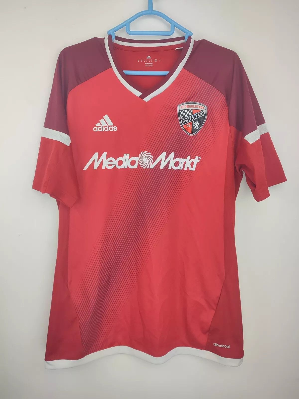 Adidas FC Ingolstadt 04 2016 - 2018 FOOTBALL Kit SHIRT SOCCER Size US M / EU 48-50 / 2 - 11 Thumbnail