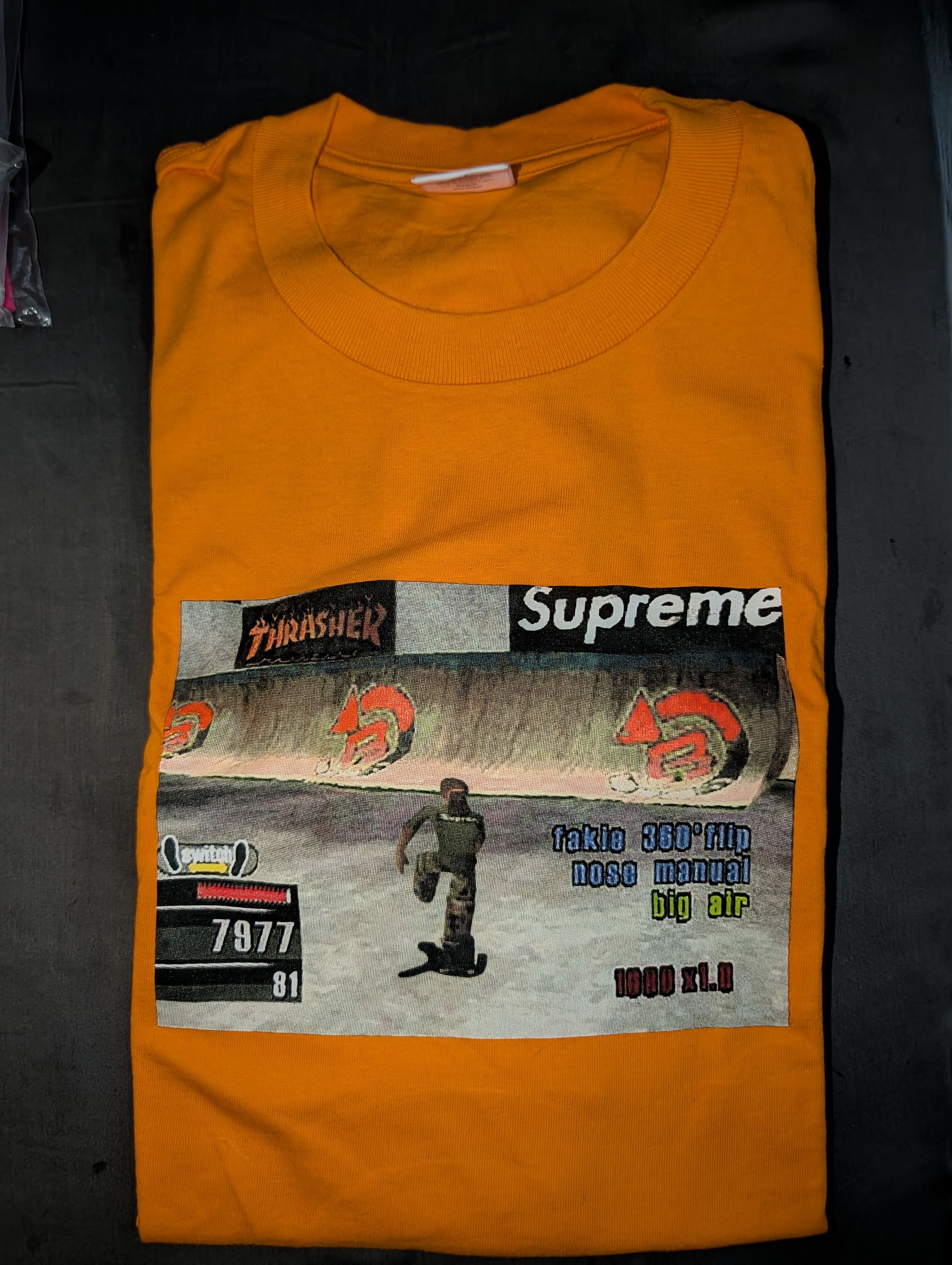 Supreme Supreme Thrasher Game Tee Orange Large Rare New Size US L / EU 52-54 / 3 - 1 Thumbnail