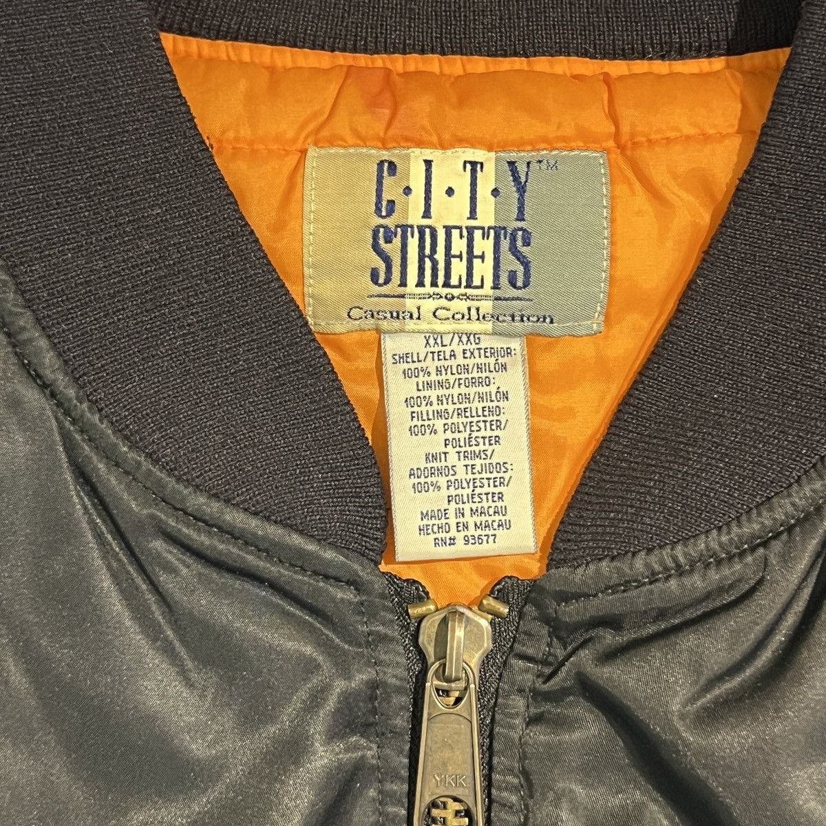 Vintage Vintage 90s Straight Edge MA-1 Bomber Jacket Size US XXL / EU 58 / 5 - 7 Thumbnail