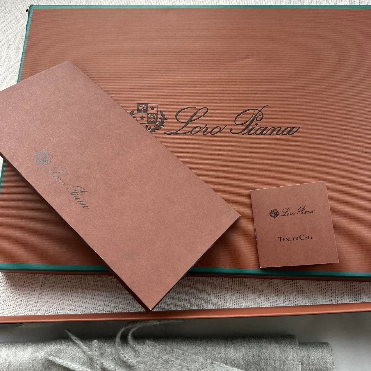 Loro Piana Unused Loro Piana Gray Cashmere Scarf Unisex Stock Size ONE SIZE - 5 Thumbnail