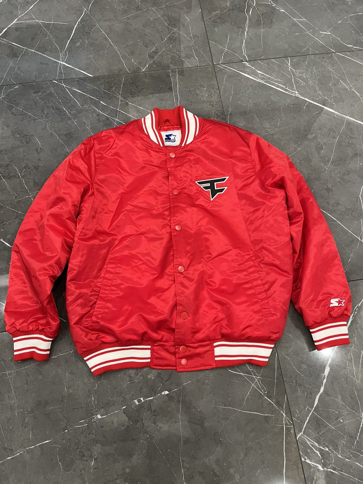 image of Faze Clan Bomber Jacket in Red, Men's (Size XL)