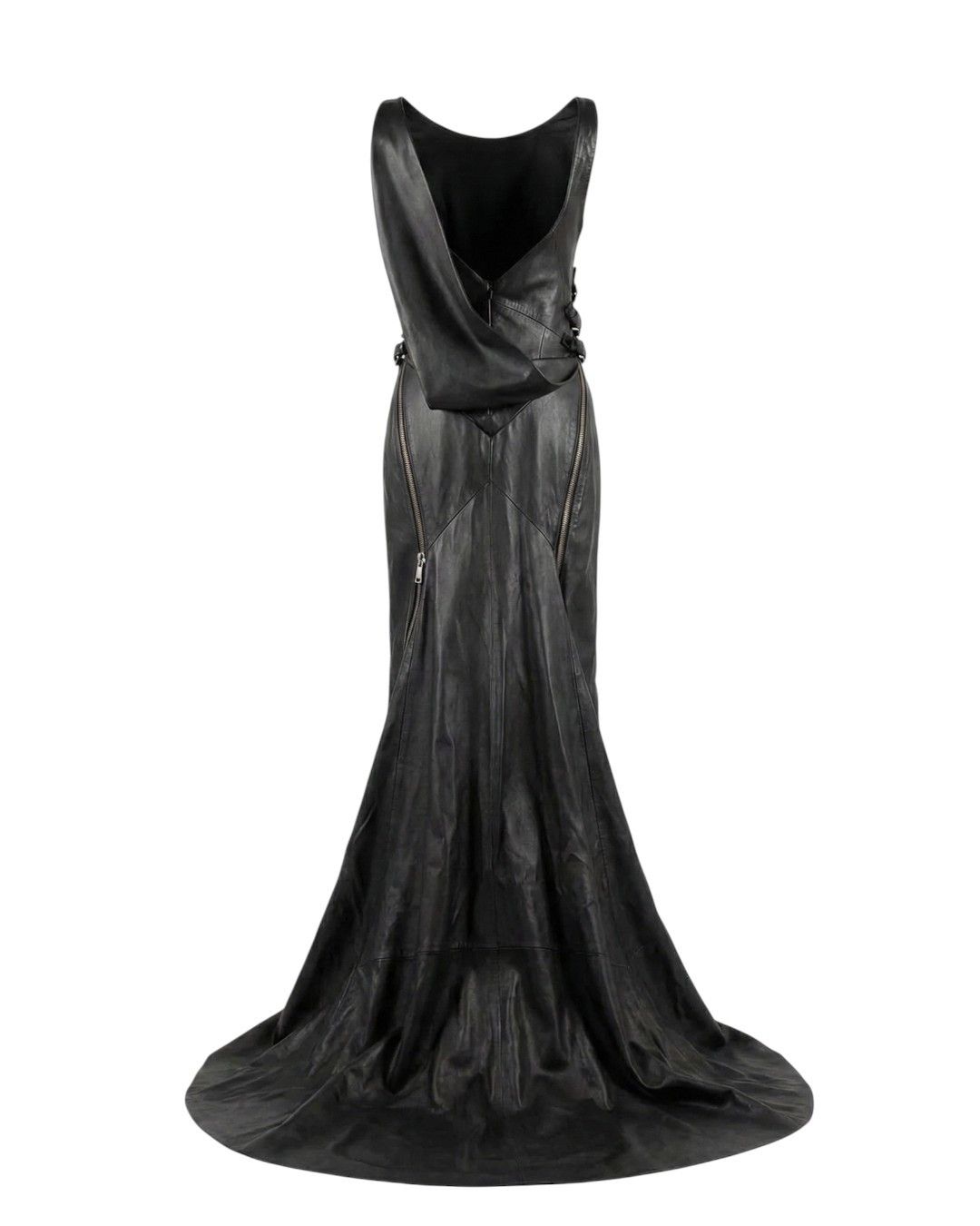 Dsquared2 S/S 2013 RUNWAY MERMAID LEATHER DRESS Size M / US 6-8 / IT 42-44 - 3 Thumbnail