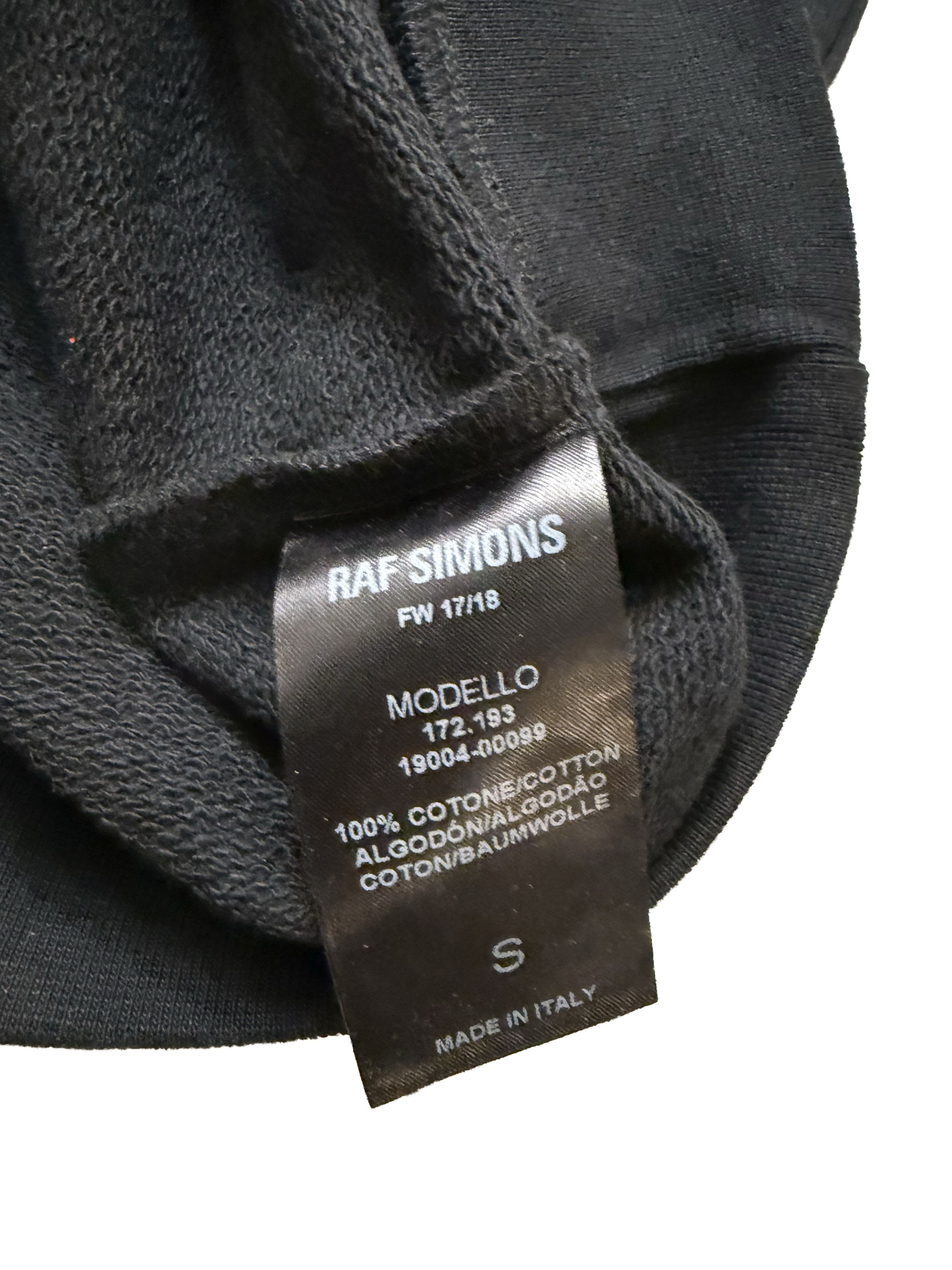 Raf Simons Oversized 'Summer Games' Sweatshirt Black size SMALL Size US S / EU 44-46 / 1 - 4 Thumbnail