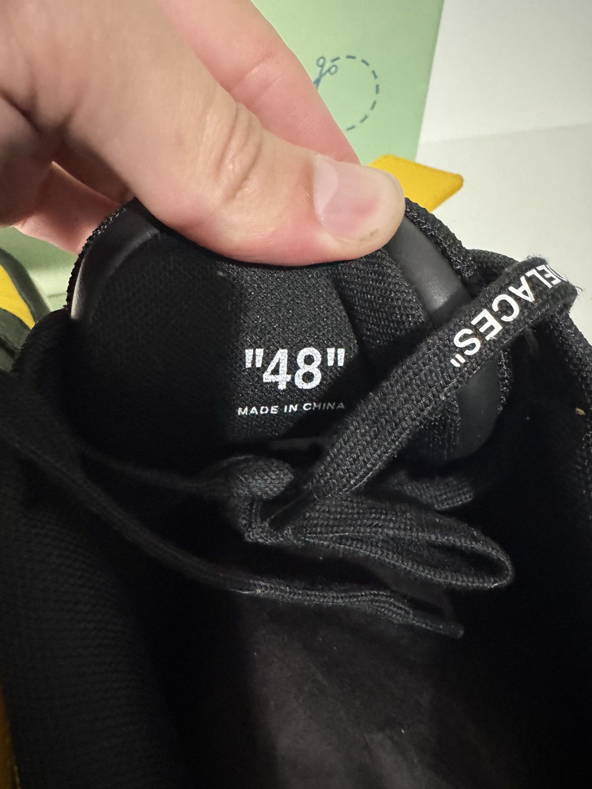 Off-White Off-White Out Of Office Sneakers Yellow/black SZ 48 w/ Box Size US 14 / EU 47 - 5 Thumbnail