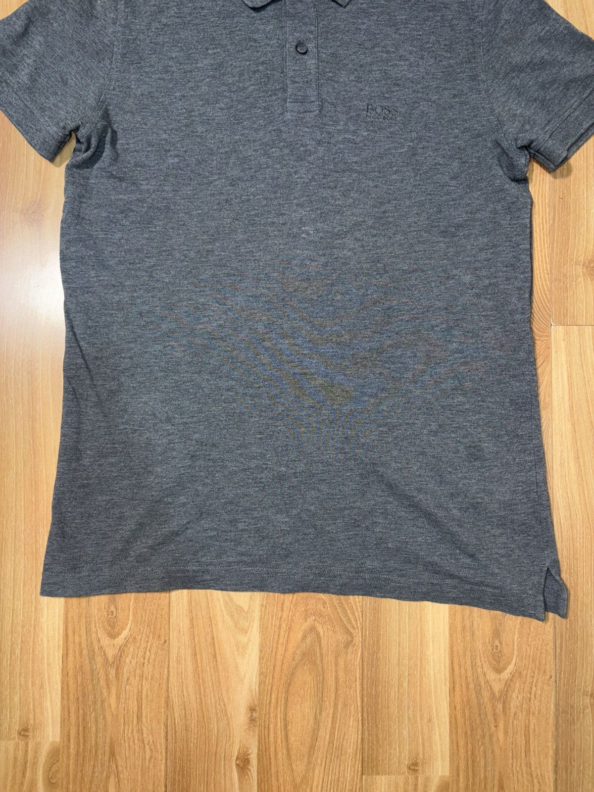 Hugo Boss HUGO BOSS Pima Cotton Polo Shirt Gray Regular Fit Size M Size US M / EU 48-50 / 2 - 3 Thumbnail