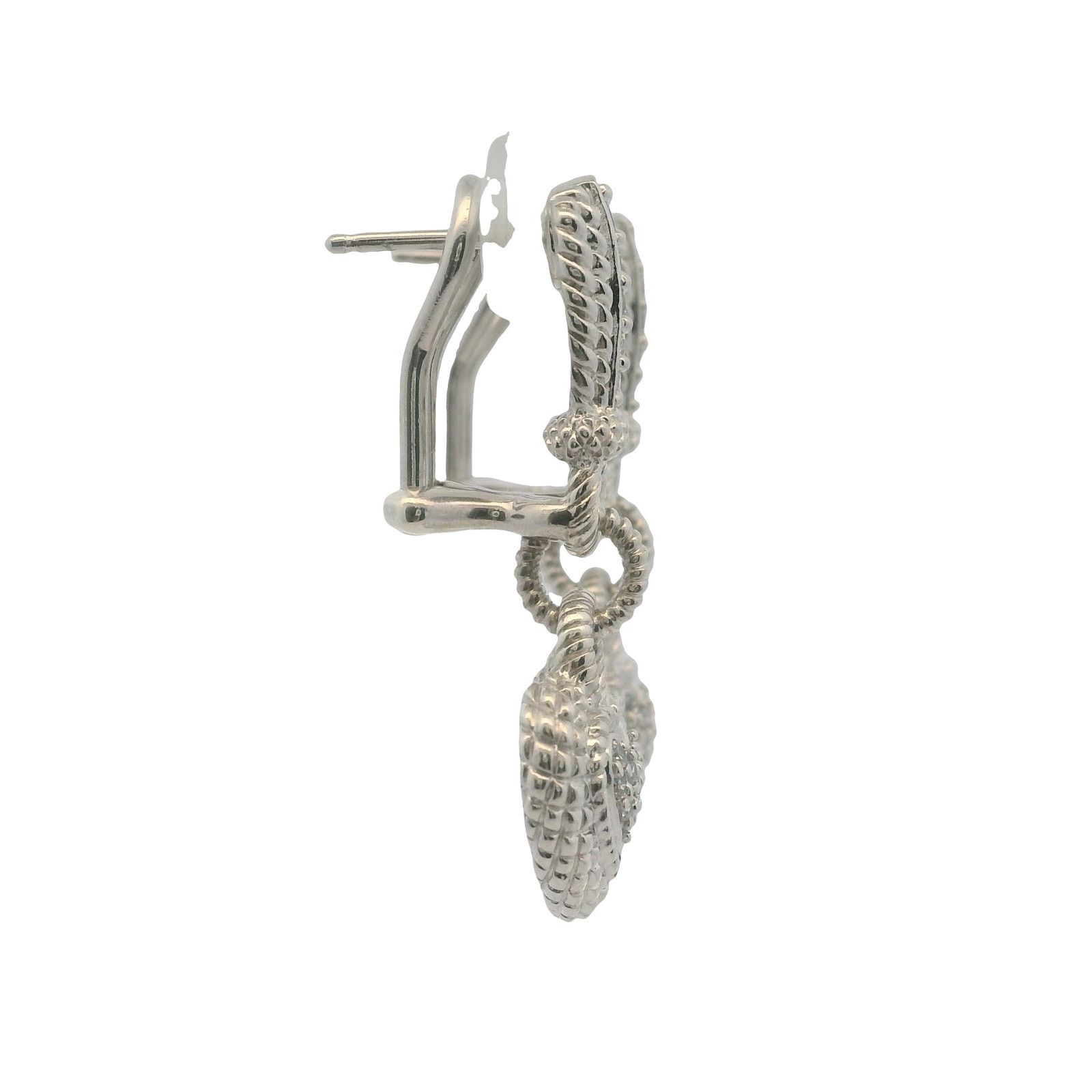 Judith Ripka Judith Ripka CZ Heart Sterling Silver 925 Earrings Size ONE SIZE - 3 Thumbnail